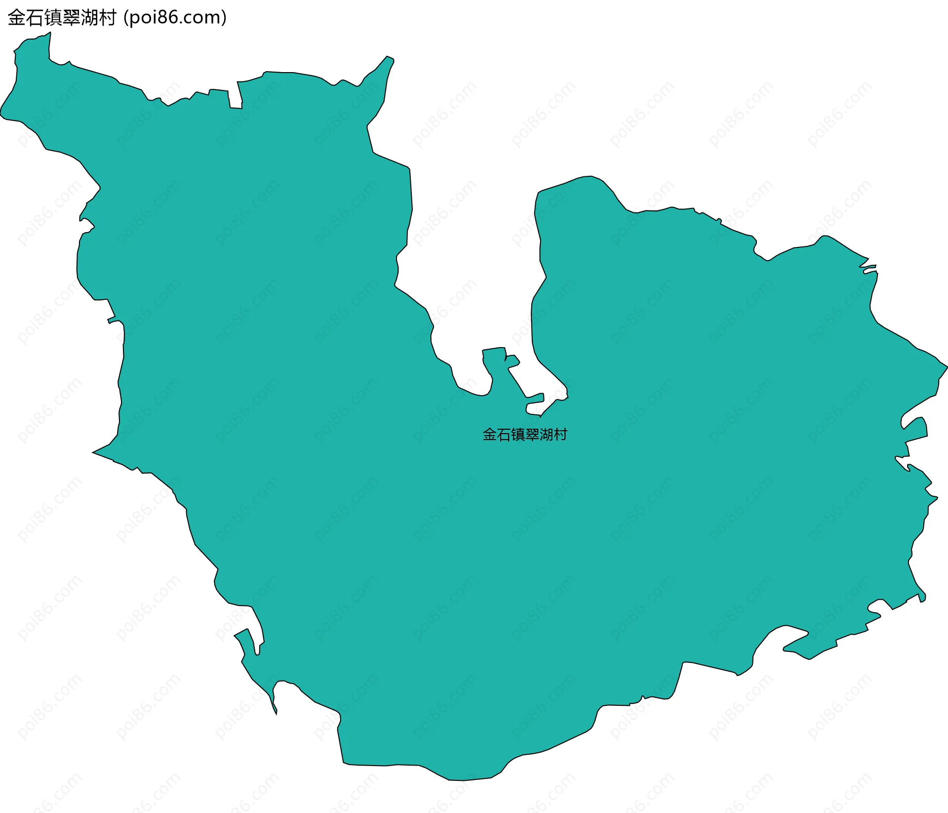 金石镇翠湖村边界地图