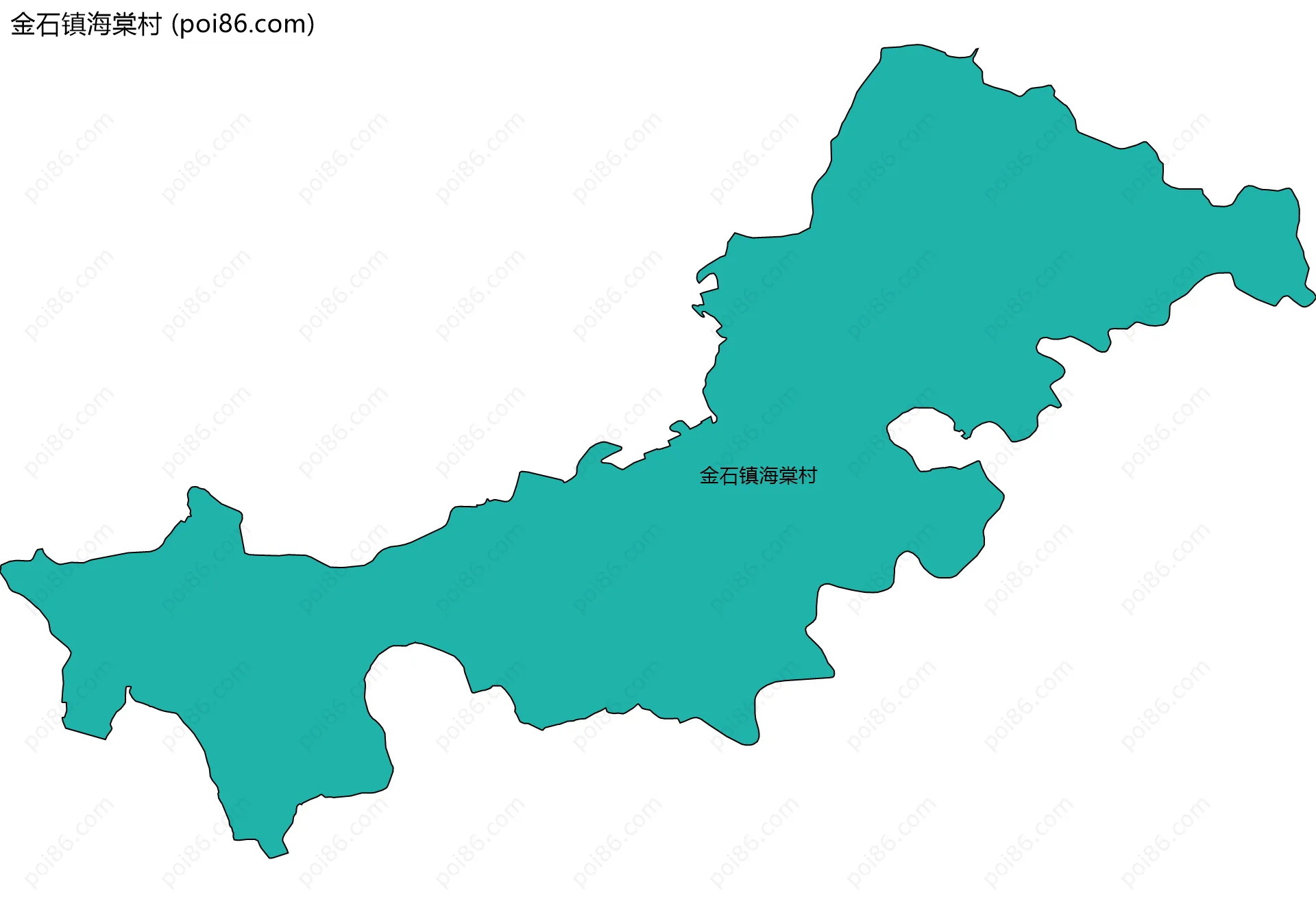 金石镇海棠村边界地图