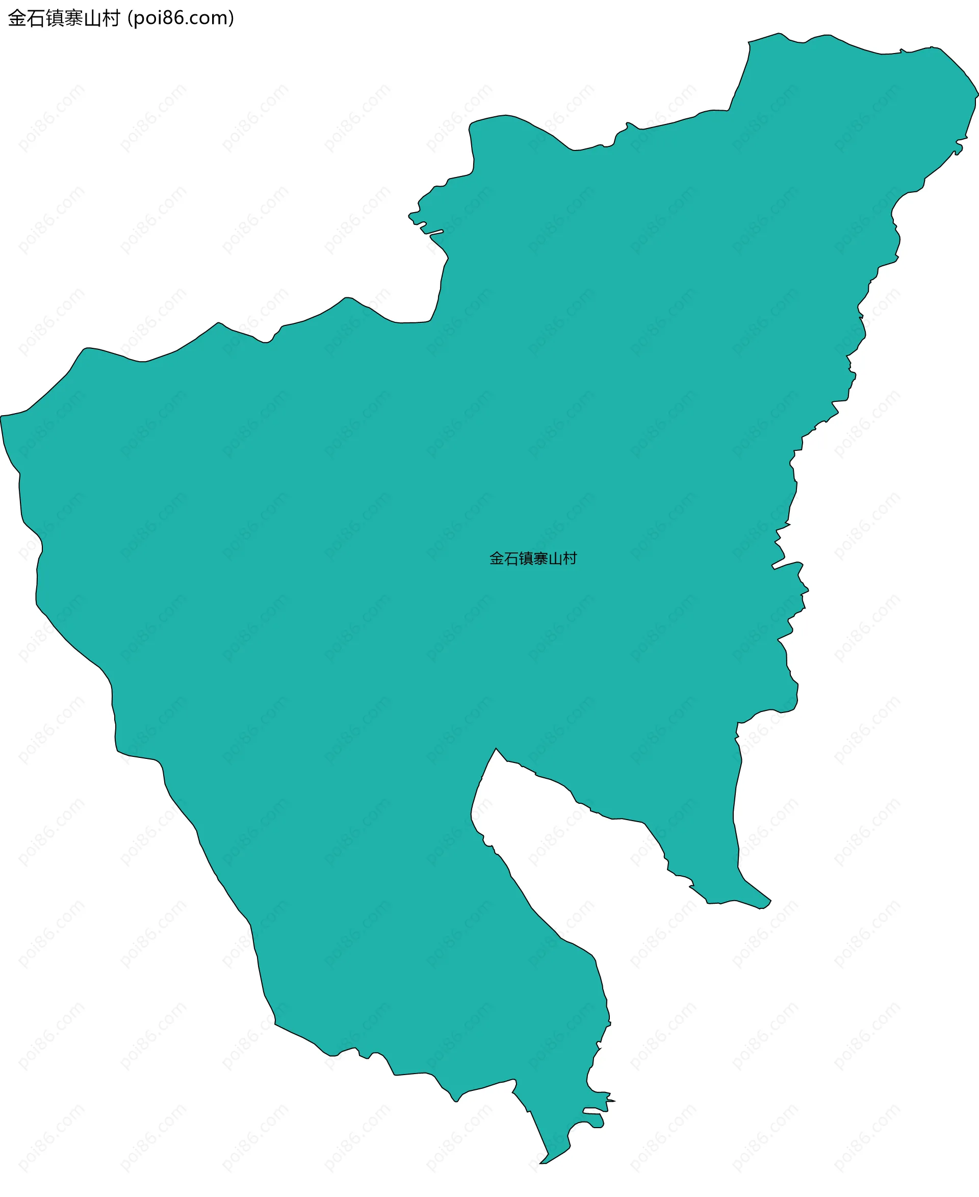 金石镇寨山村边界地图