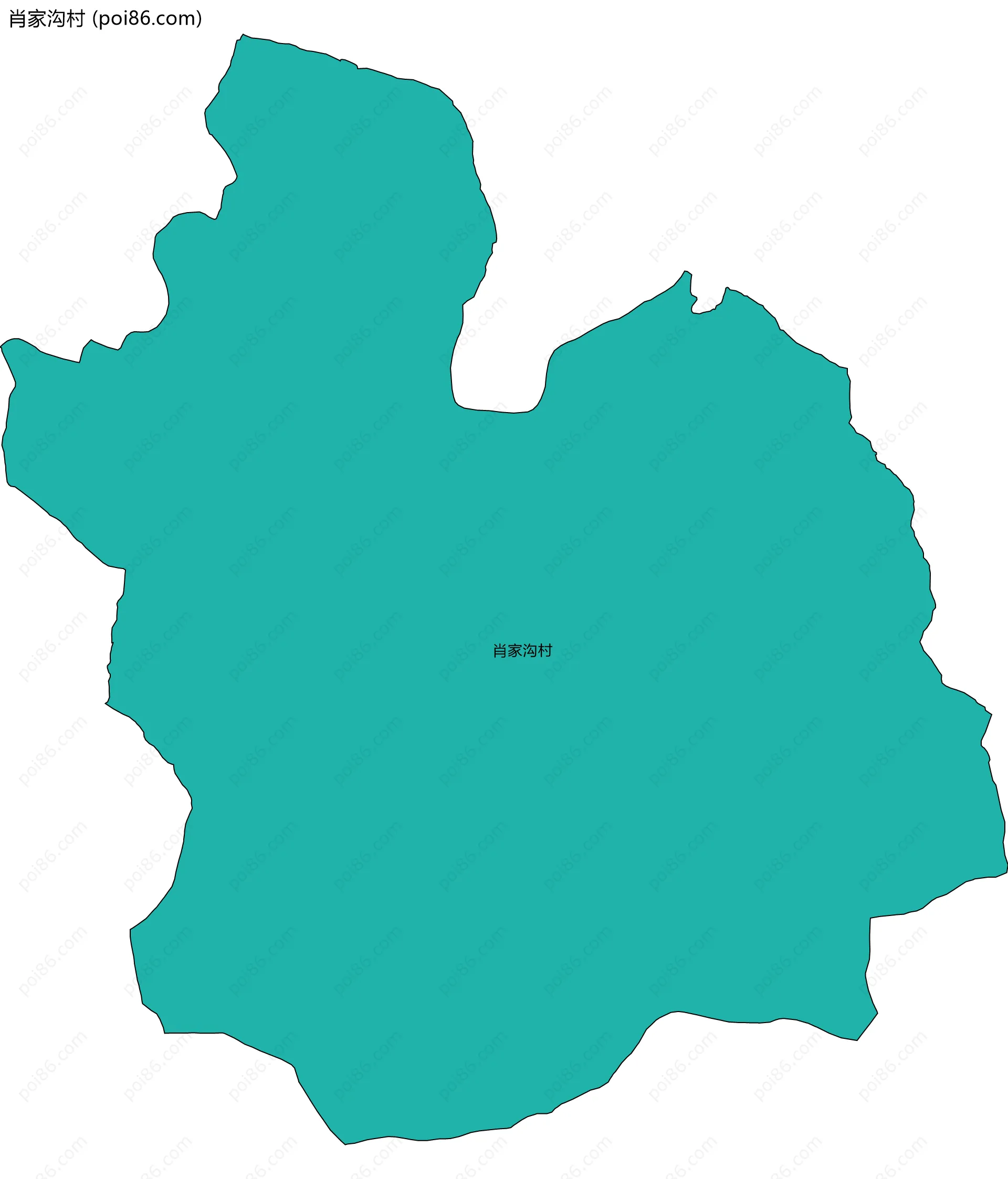 肖家沟村边界地图