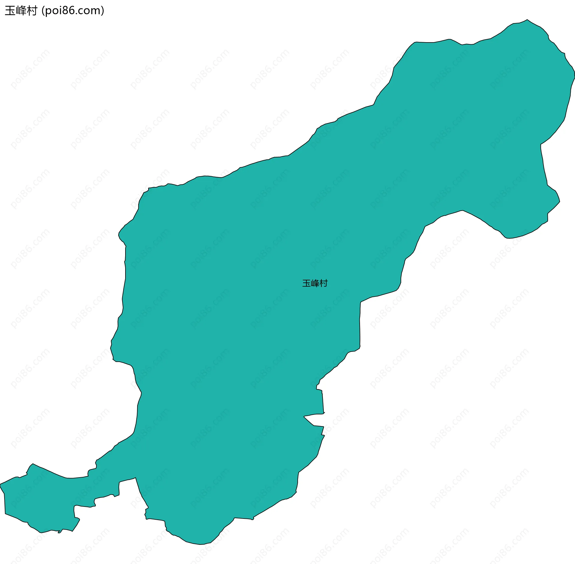 玉峰村边界地图