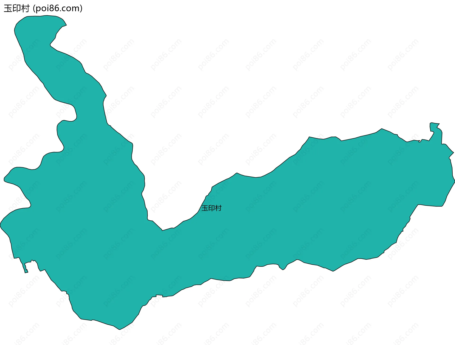 玉印村边界地图