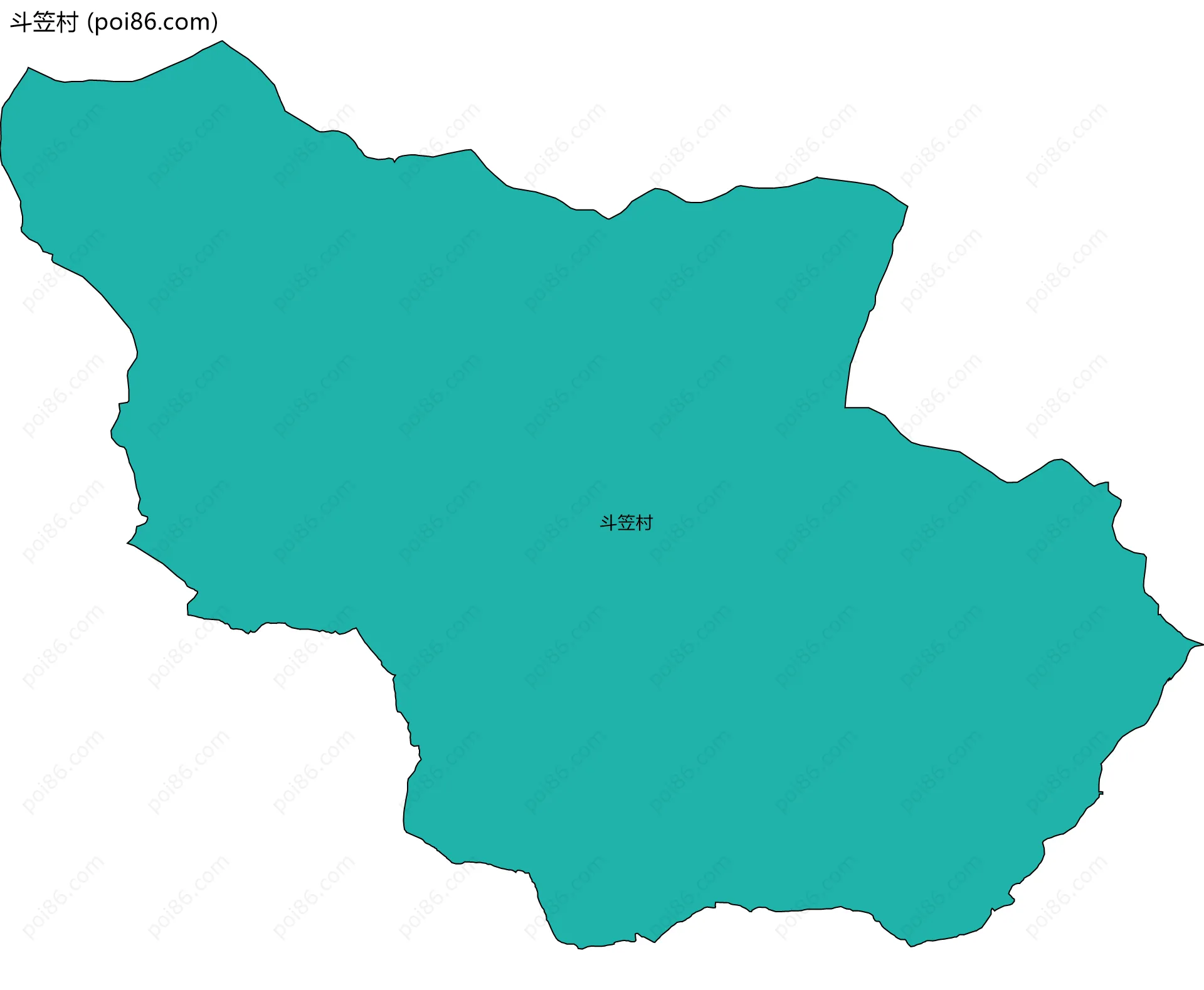 斗笠村边界地图