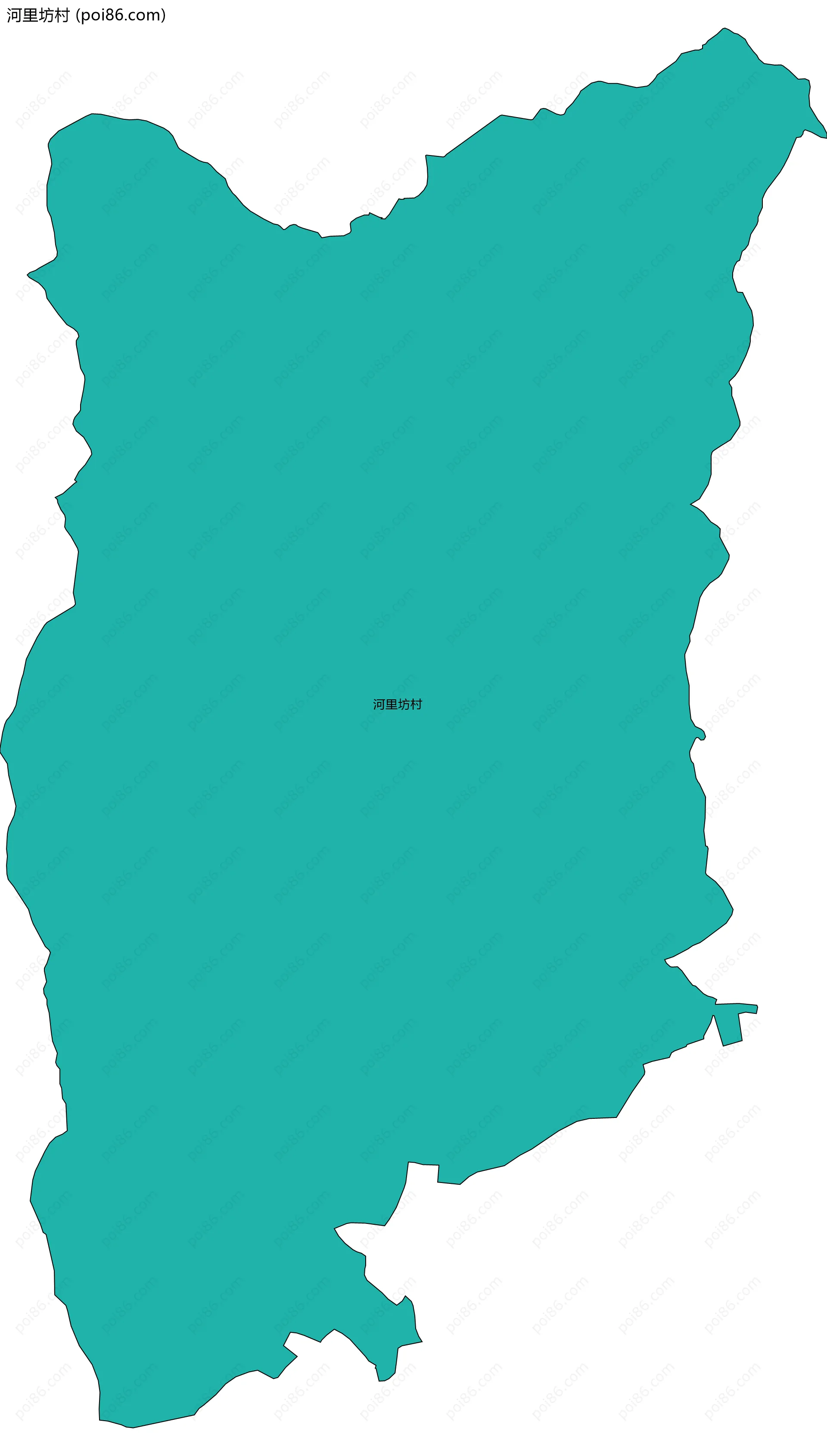 河里坊村边界地图
