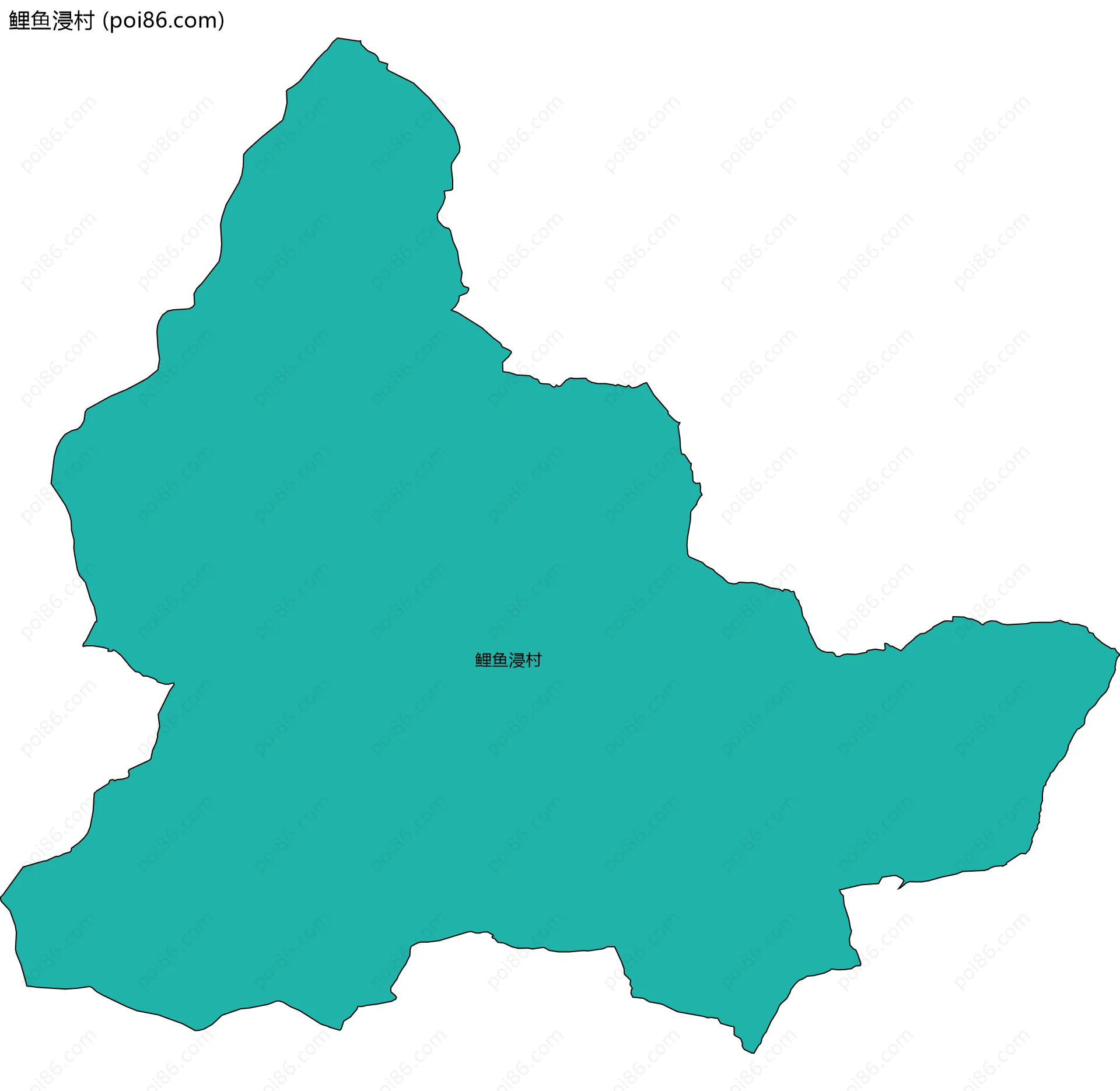 鲤鱼浸村边界地图