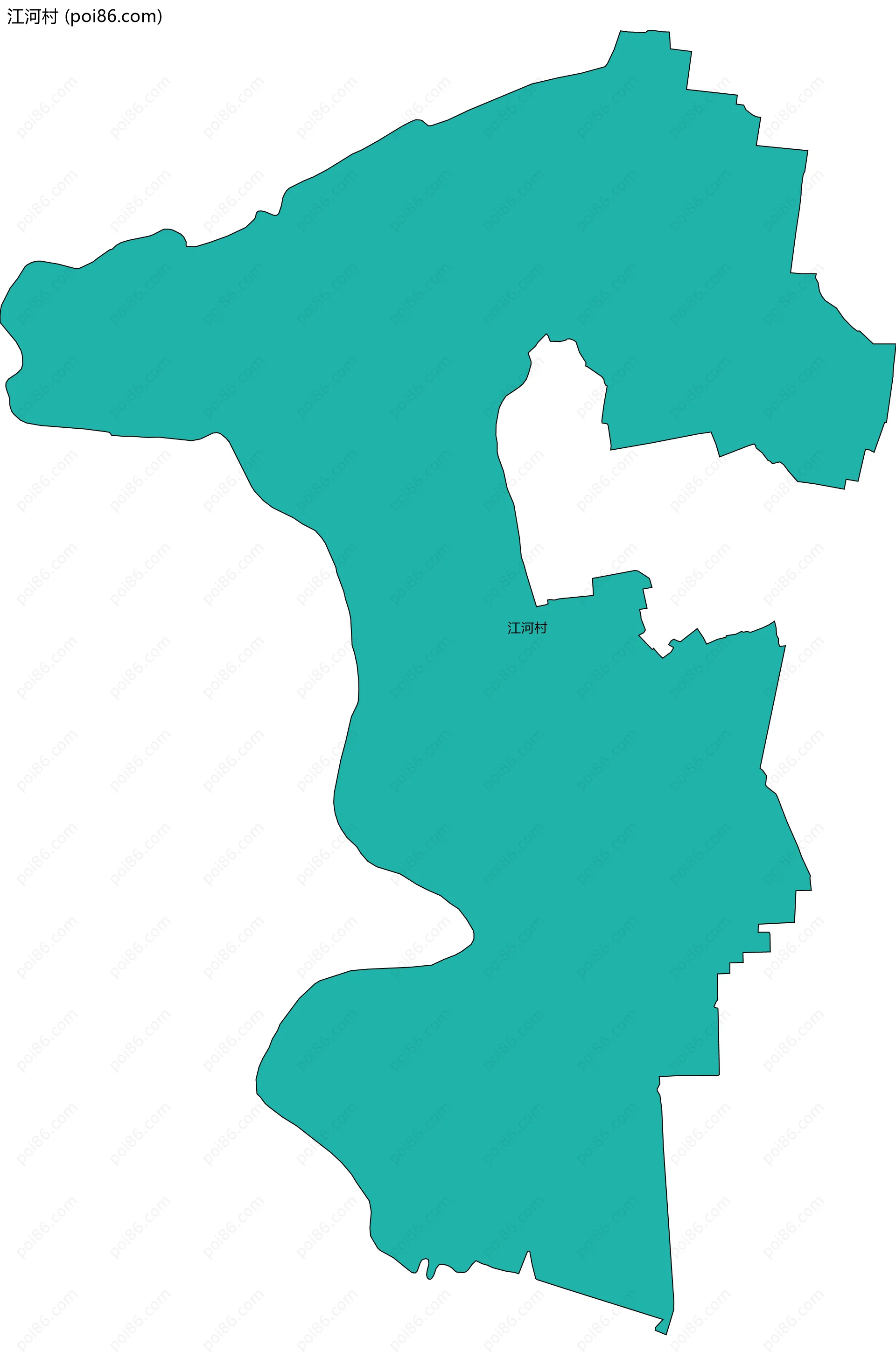 江河村边界地图