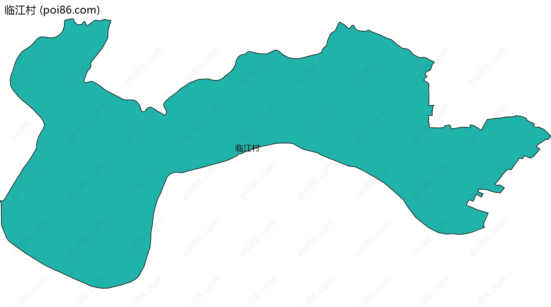 临江村边界地图