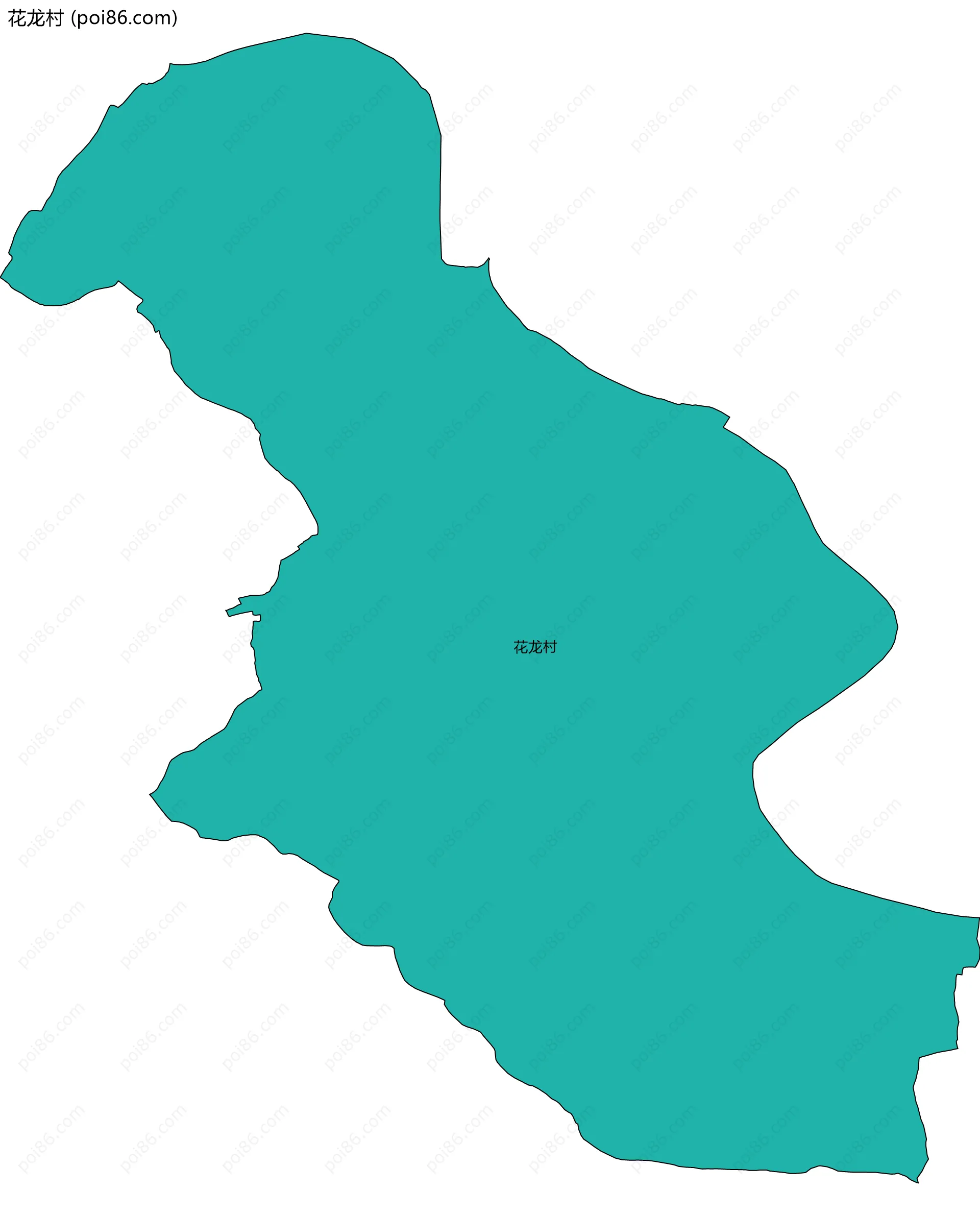 花龙村边界地图