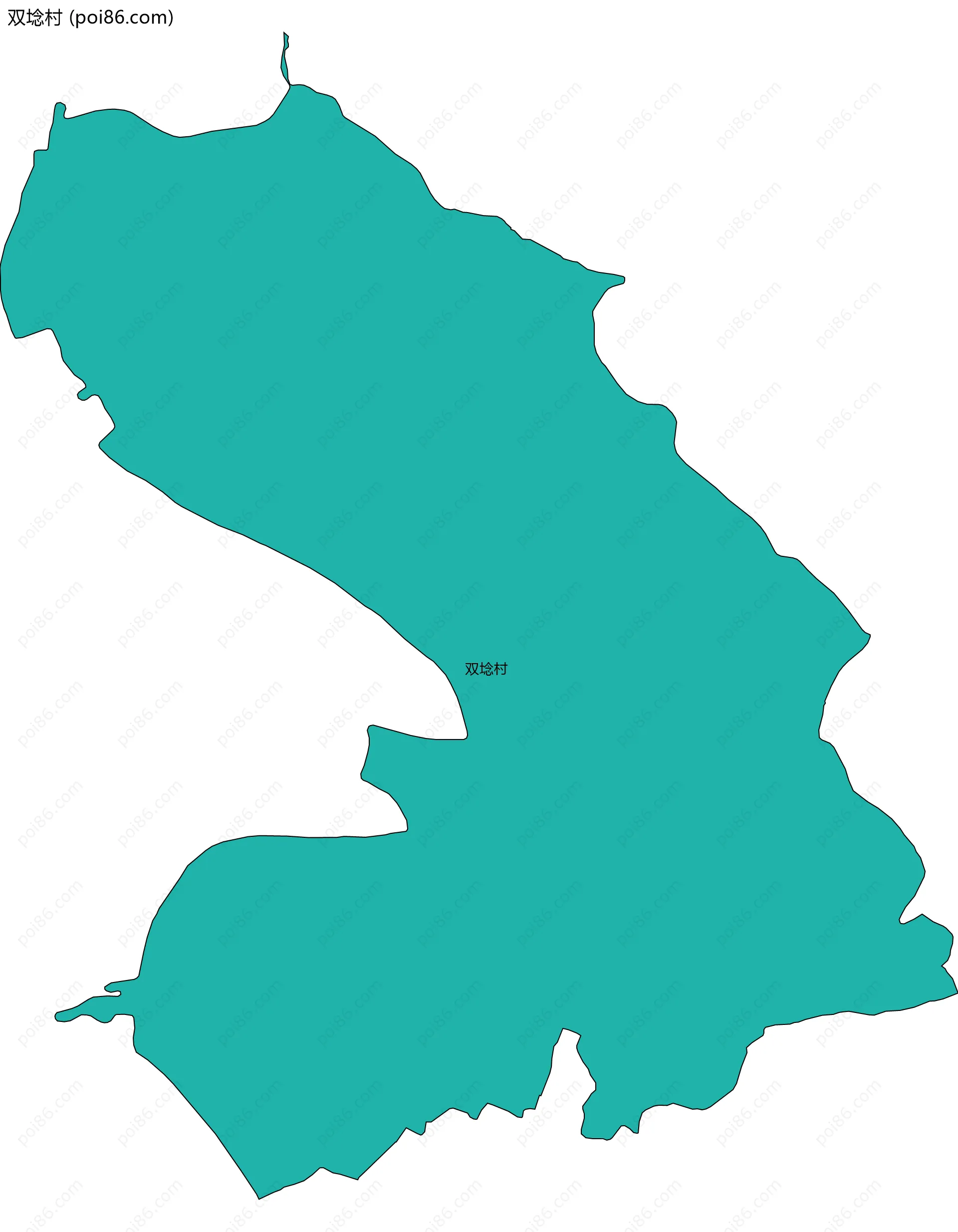 双埝村边界地图