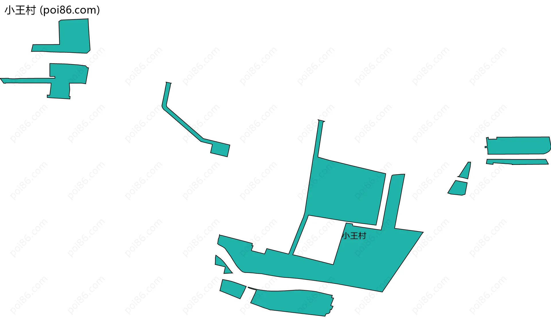 小王村边界地图