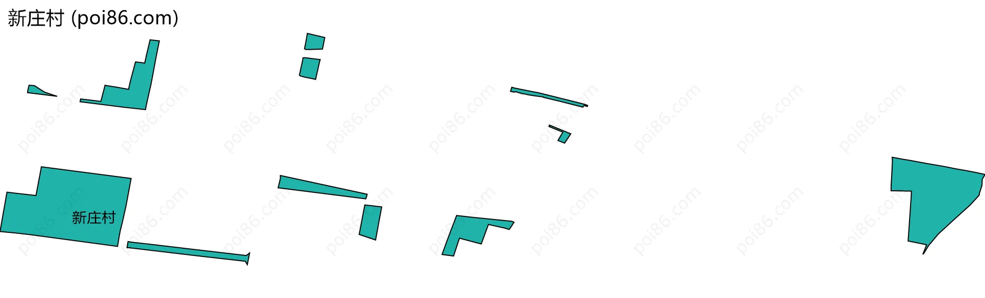 新庄村边界地图