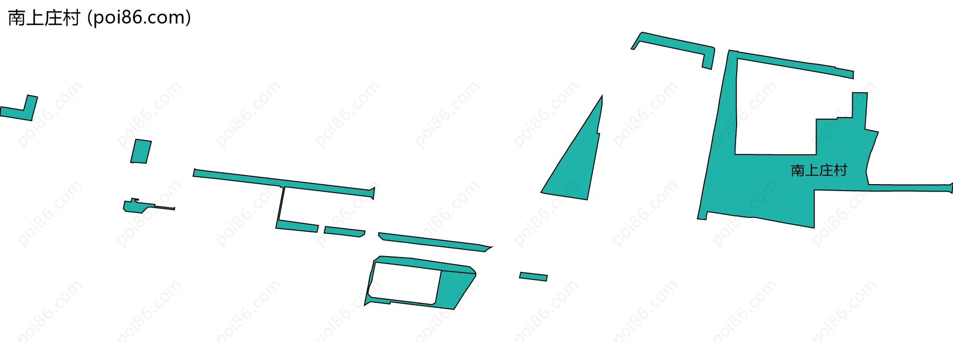 南上庄村边界地图