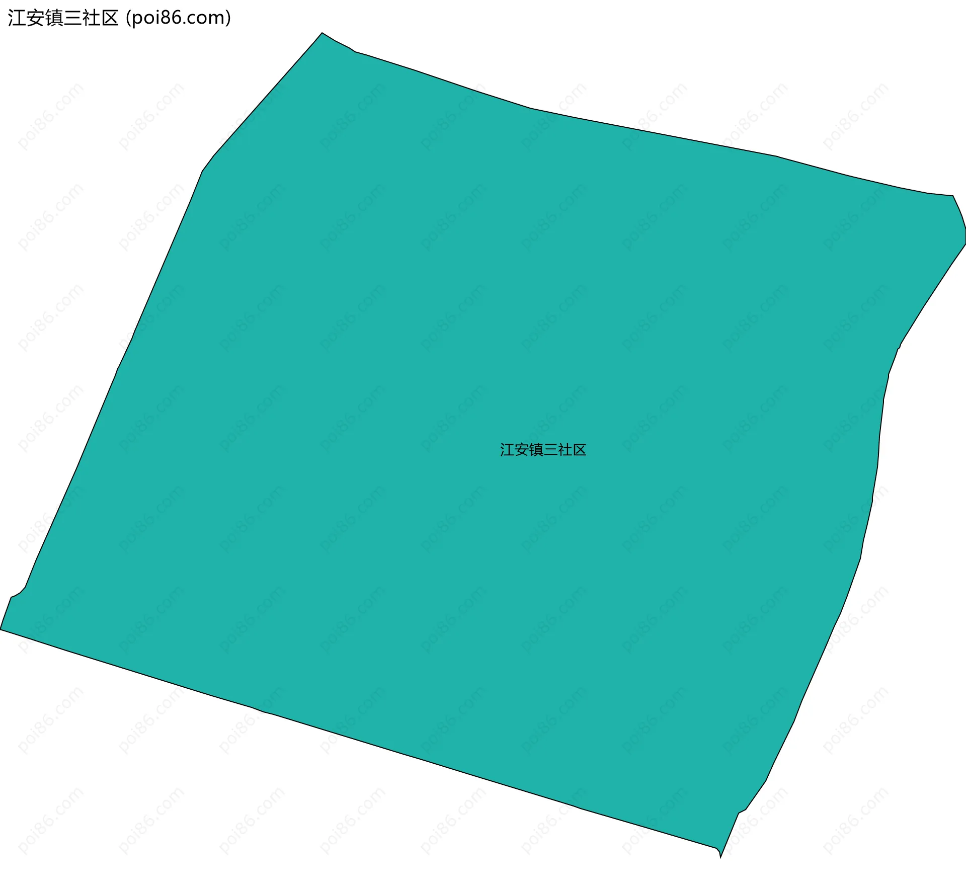 江安镇三社区边界地图