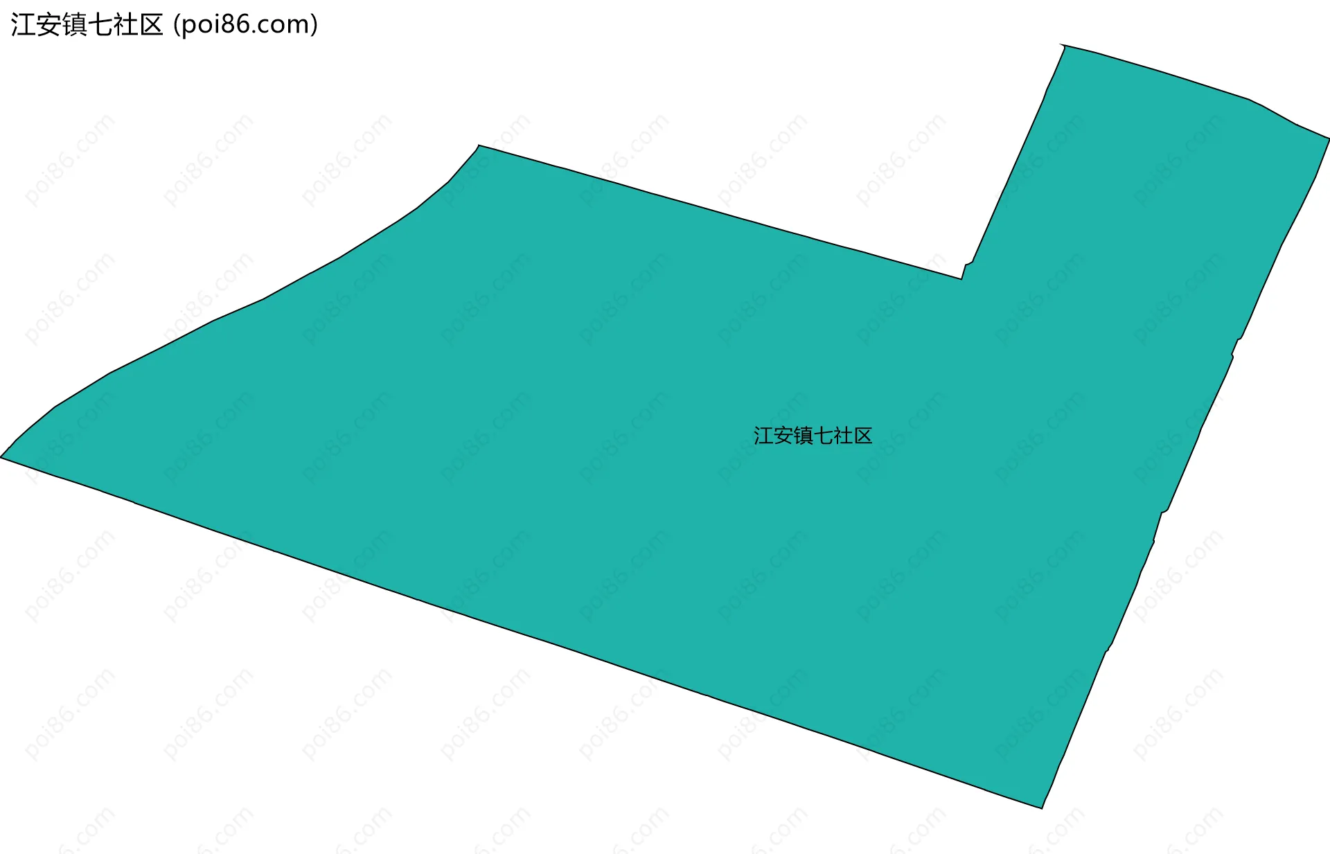 江安镇七社区边界地图