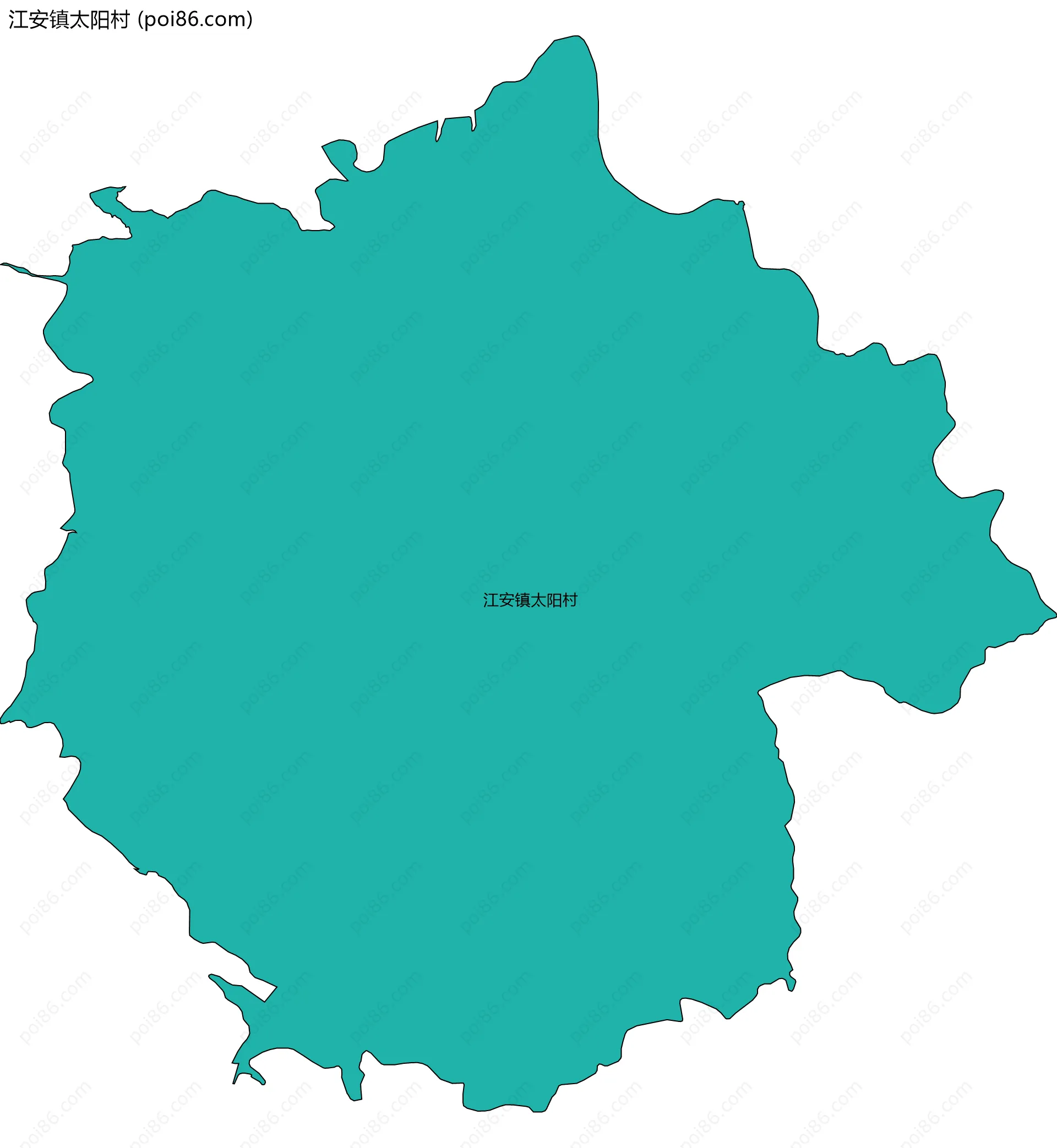 江安镇太阳村边界地图