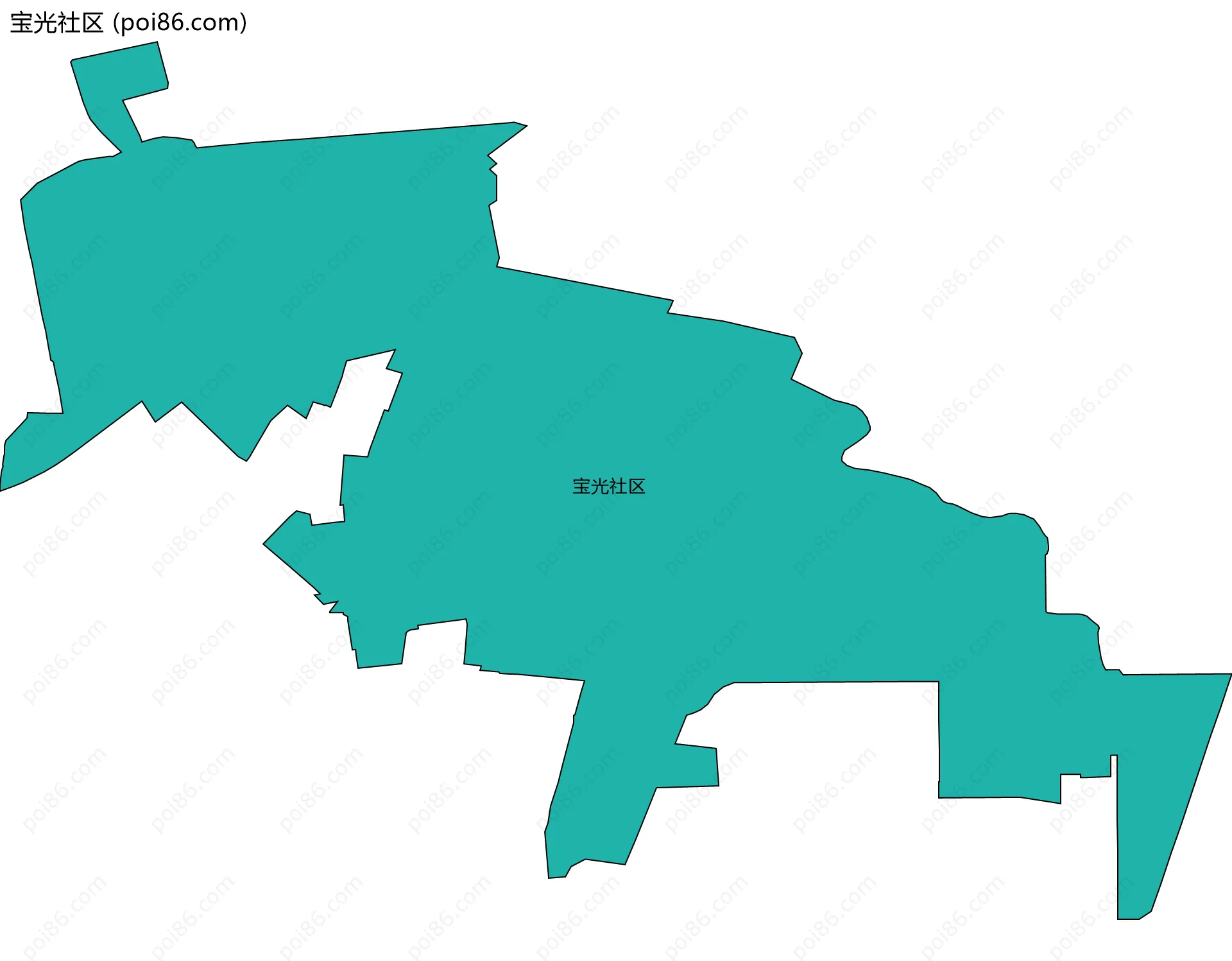 宝光社区边界地图