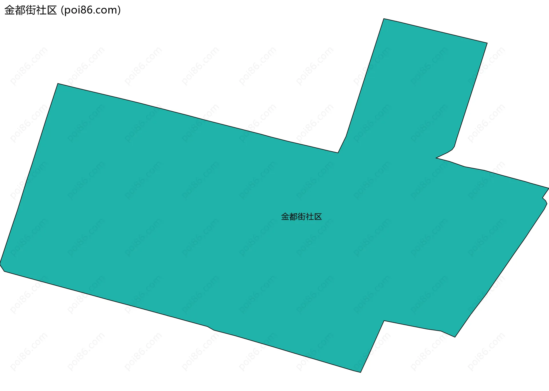 金都街社区边界地图