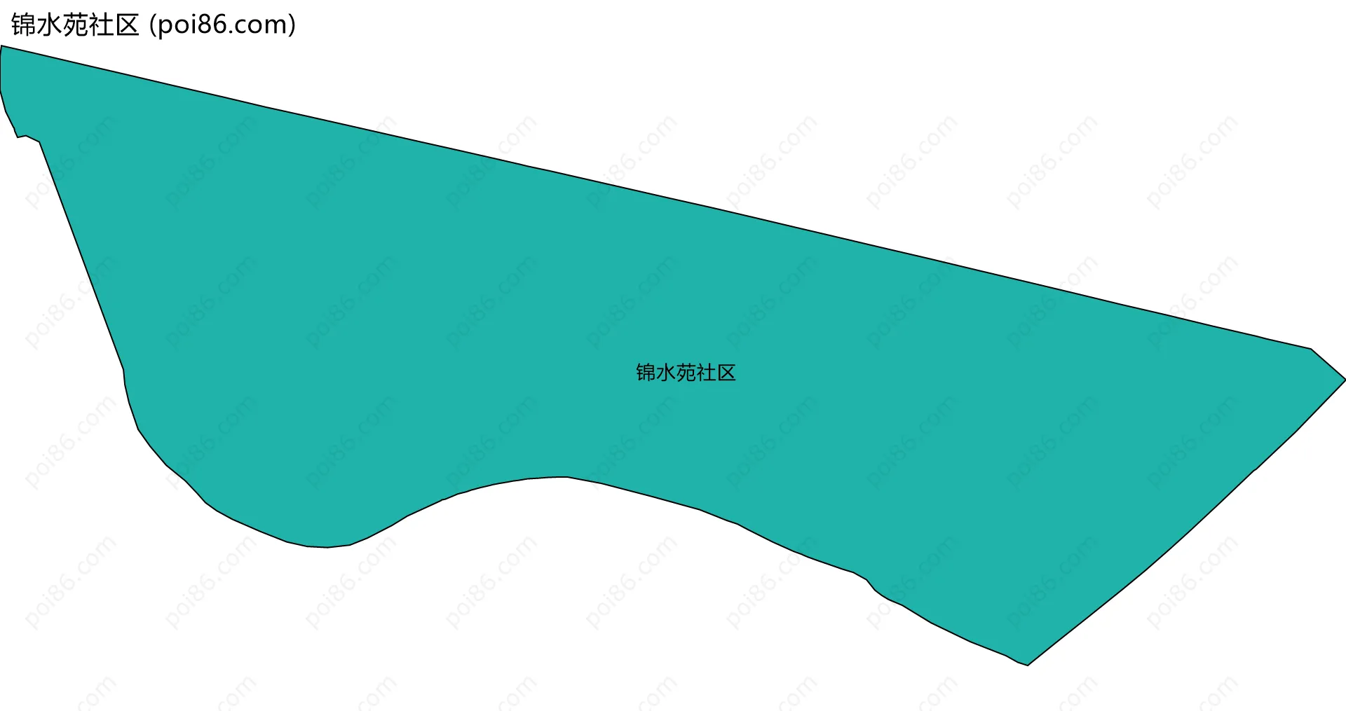 锦水苑社区边界地图