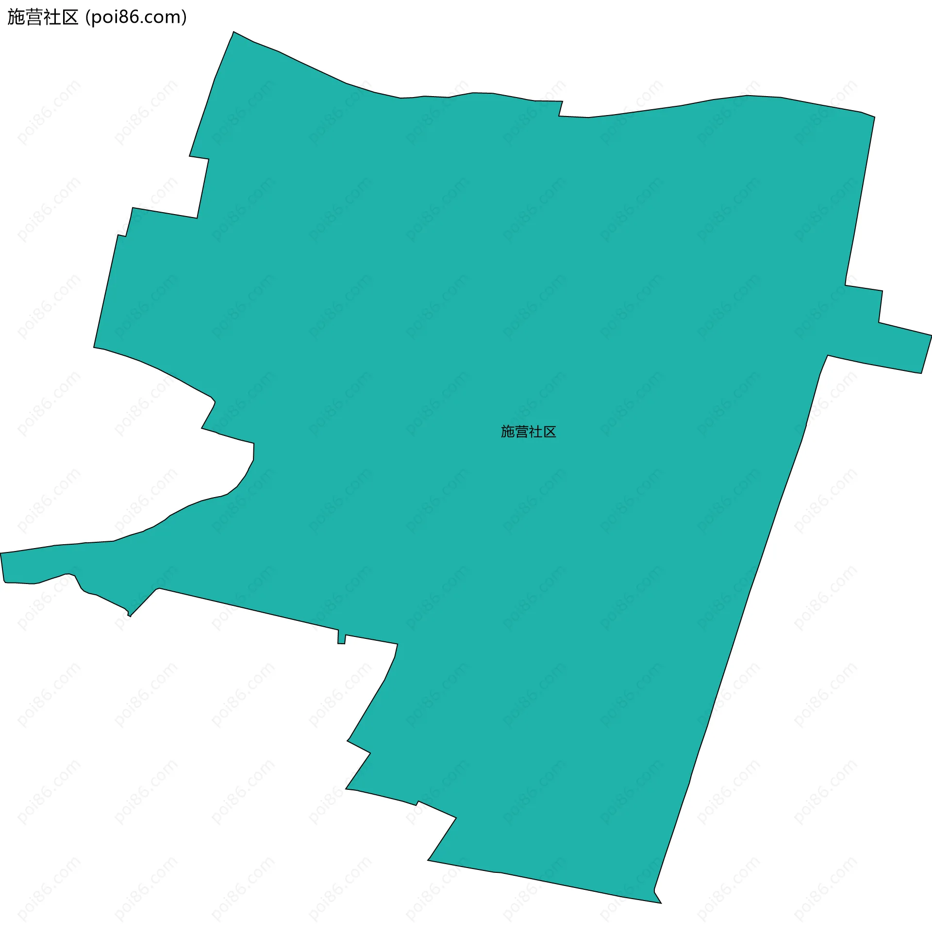 施营社区边界地图