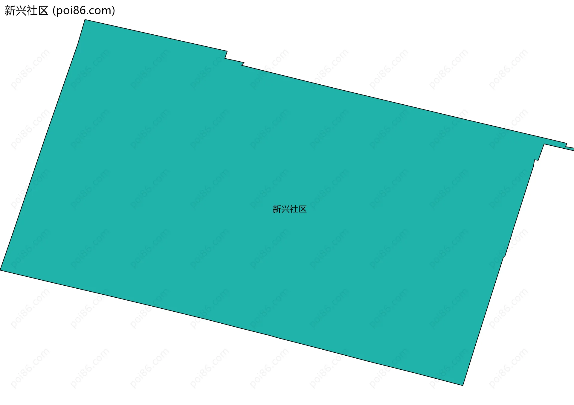 新兴社区边界地图