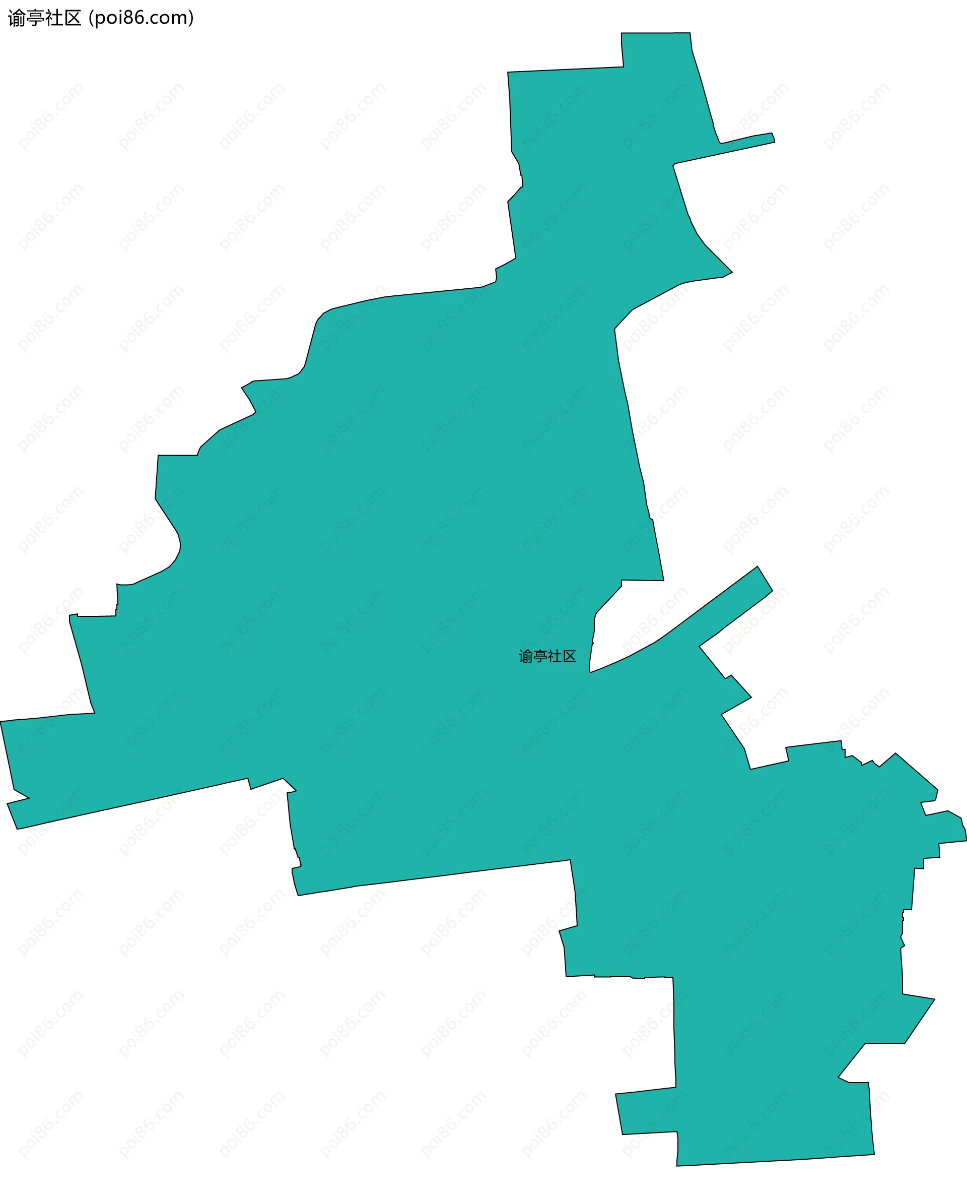 谕亭社区边界地图