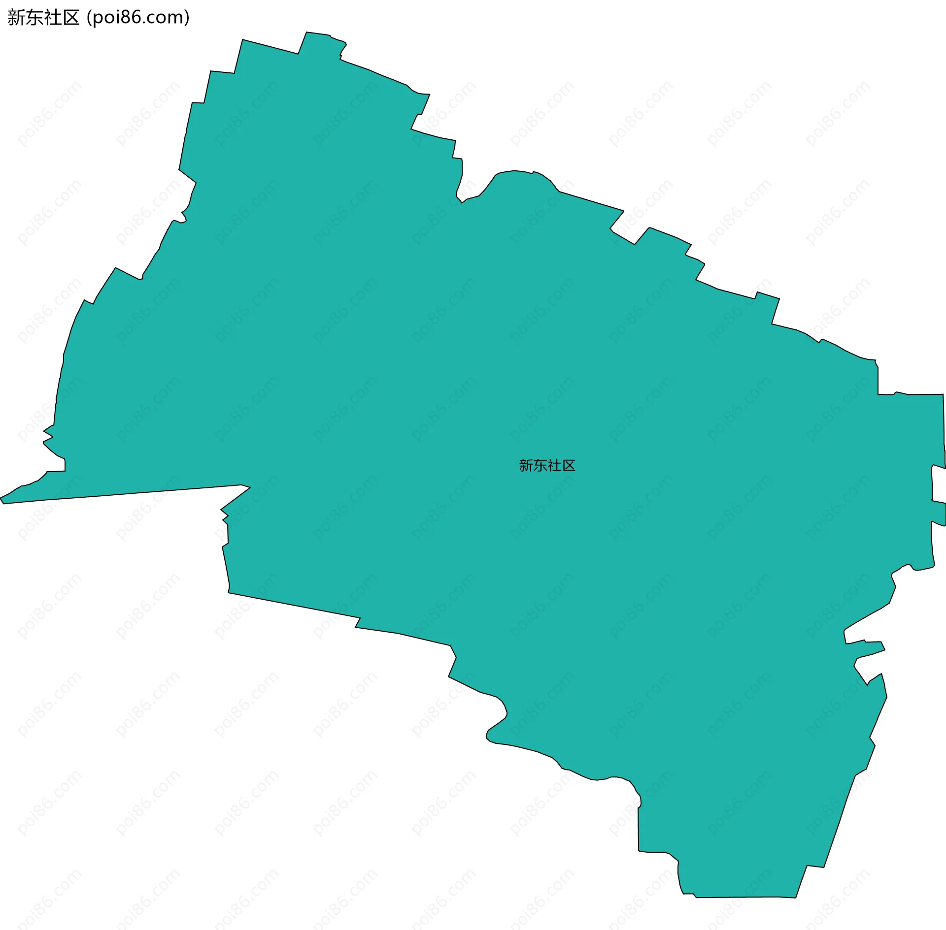 新东社区边界地图