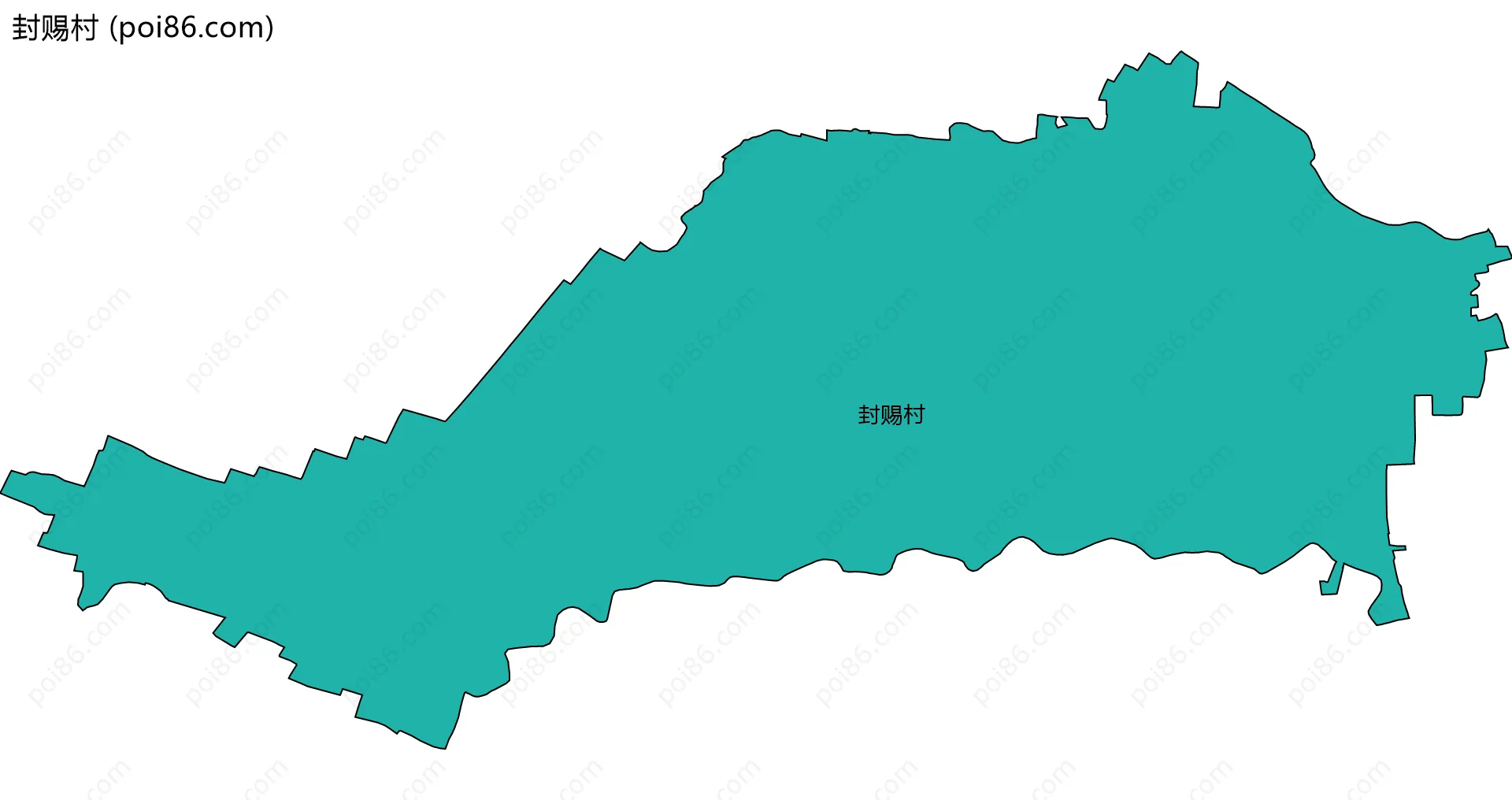 封赐村边界地图