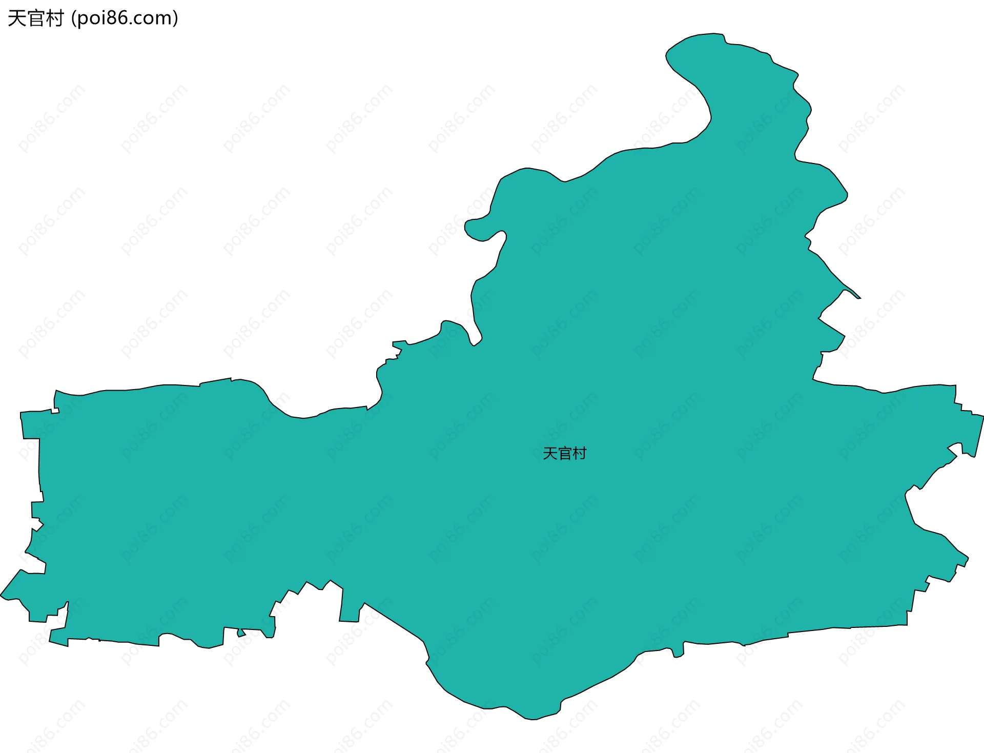 天官村边界地图