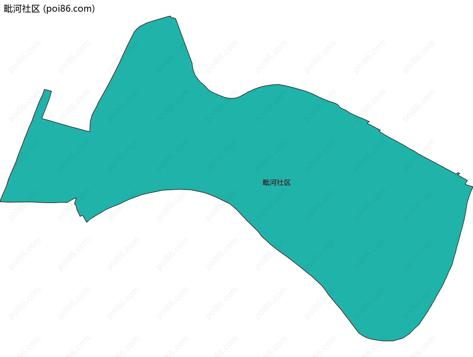 毗河社区边界地图