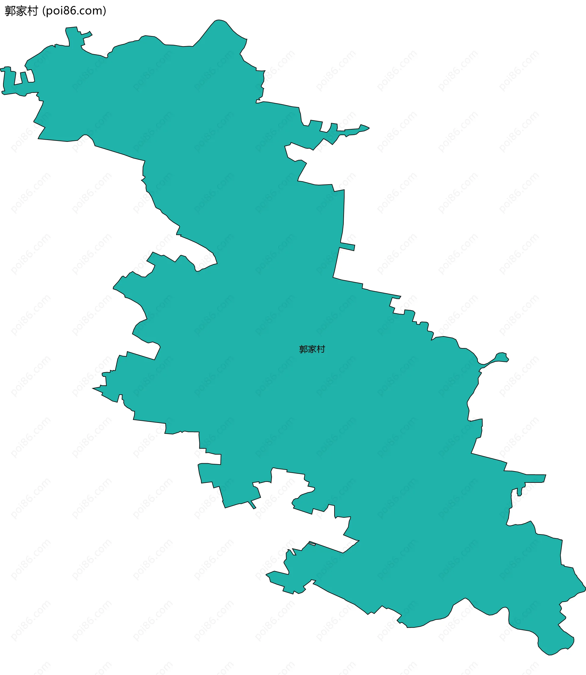 郭家村边界地图