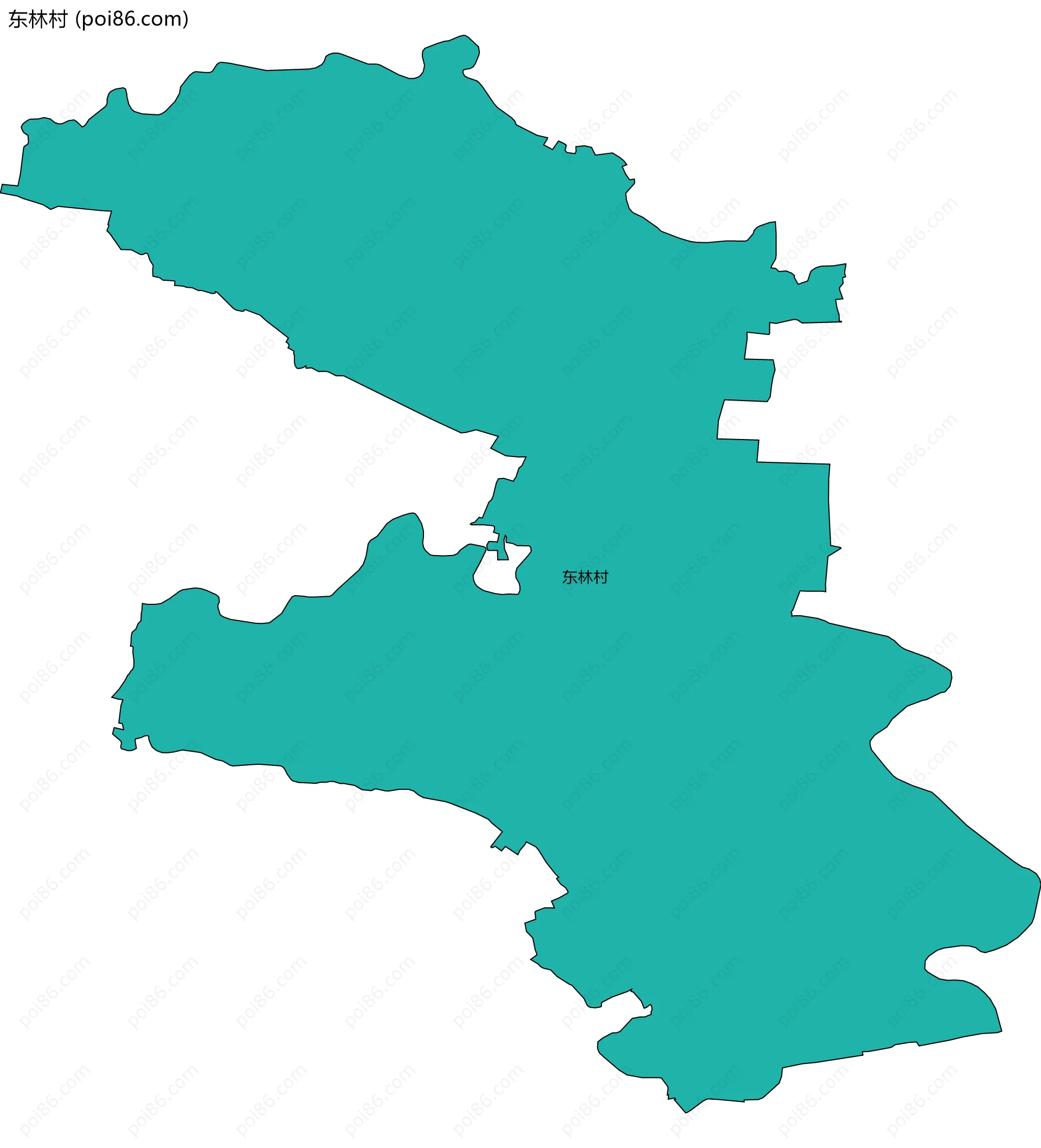 东林村边界地图