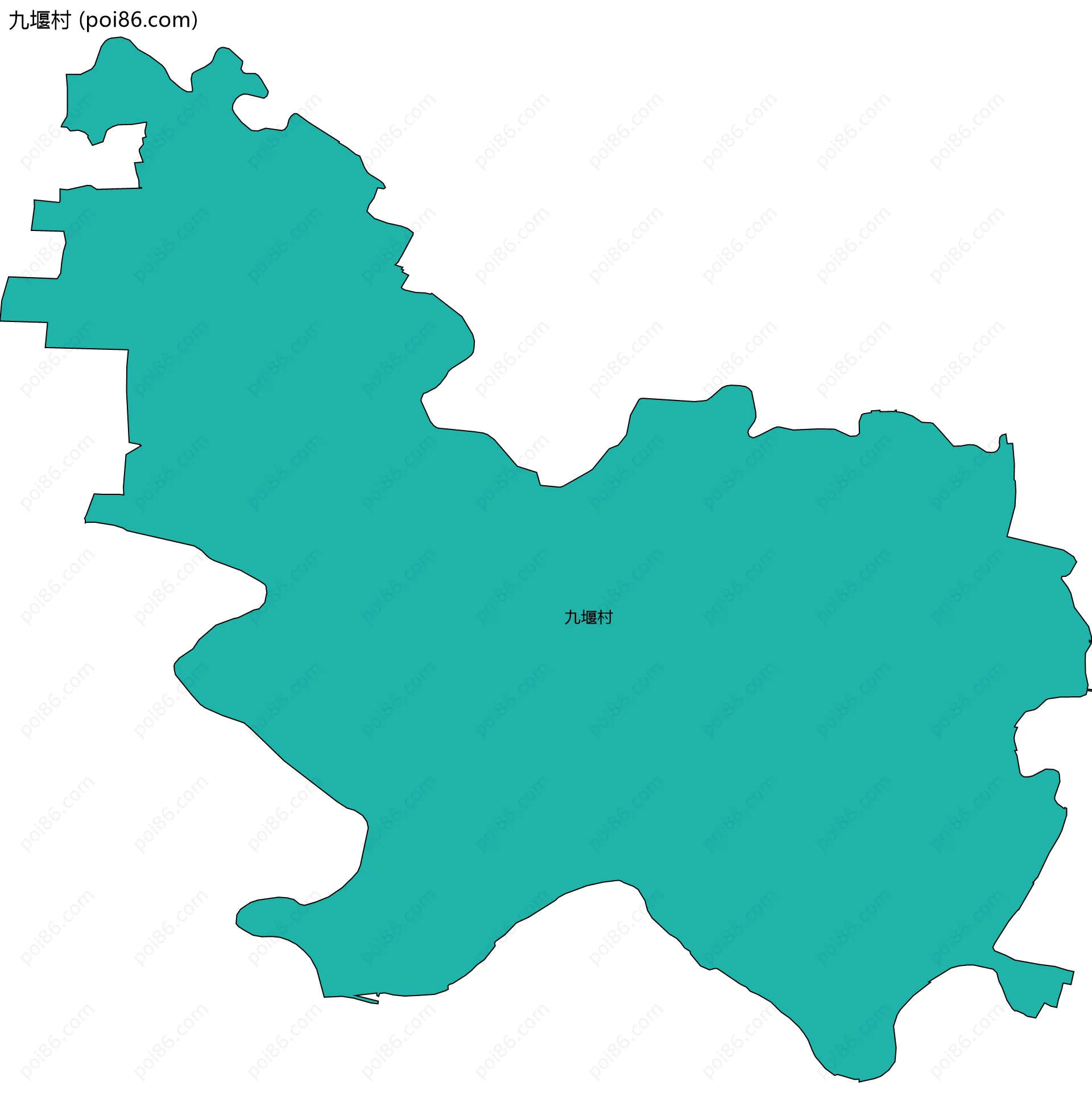 九堰村边界地图