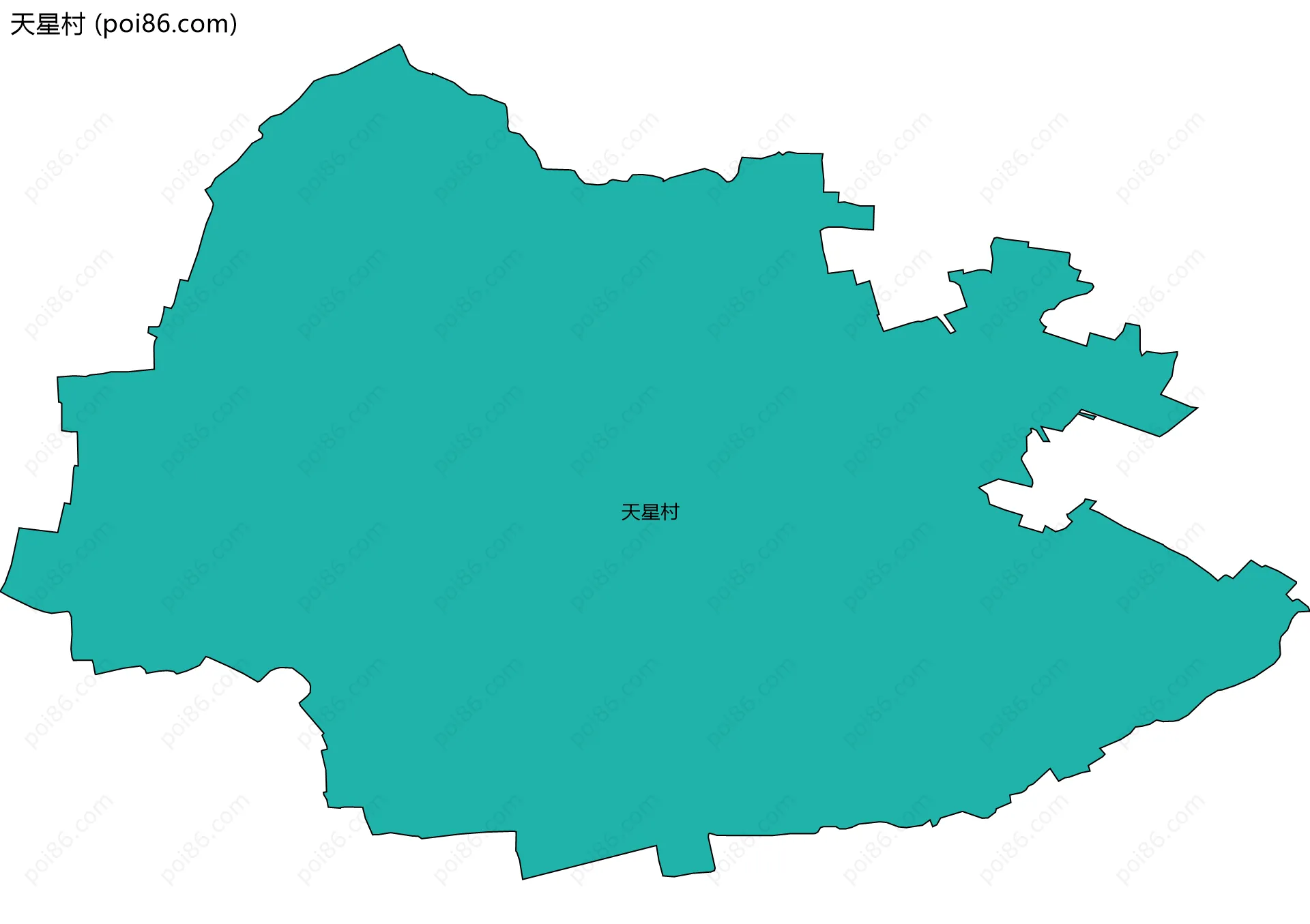 天星村边界地图