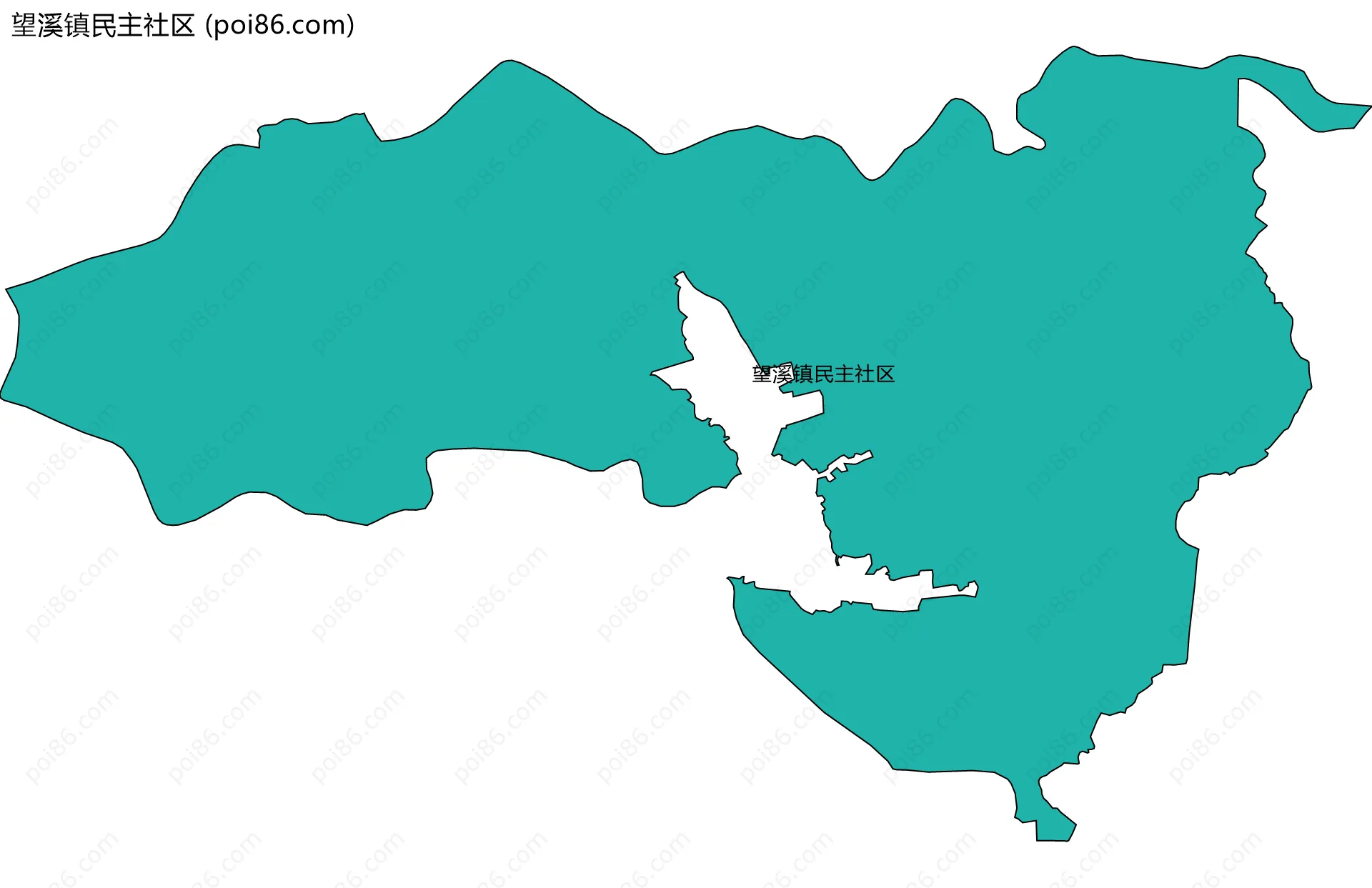 望溪镇民主社区边界地图