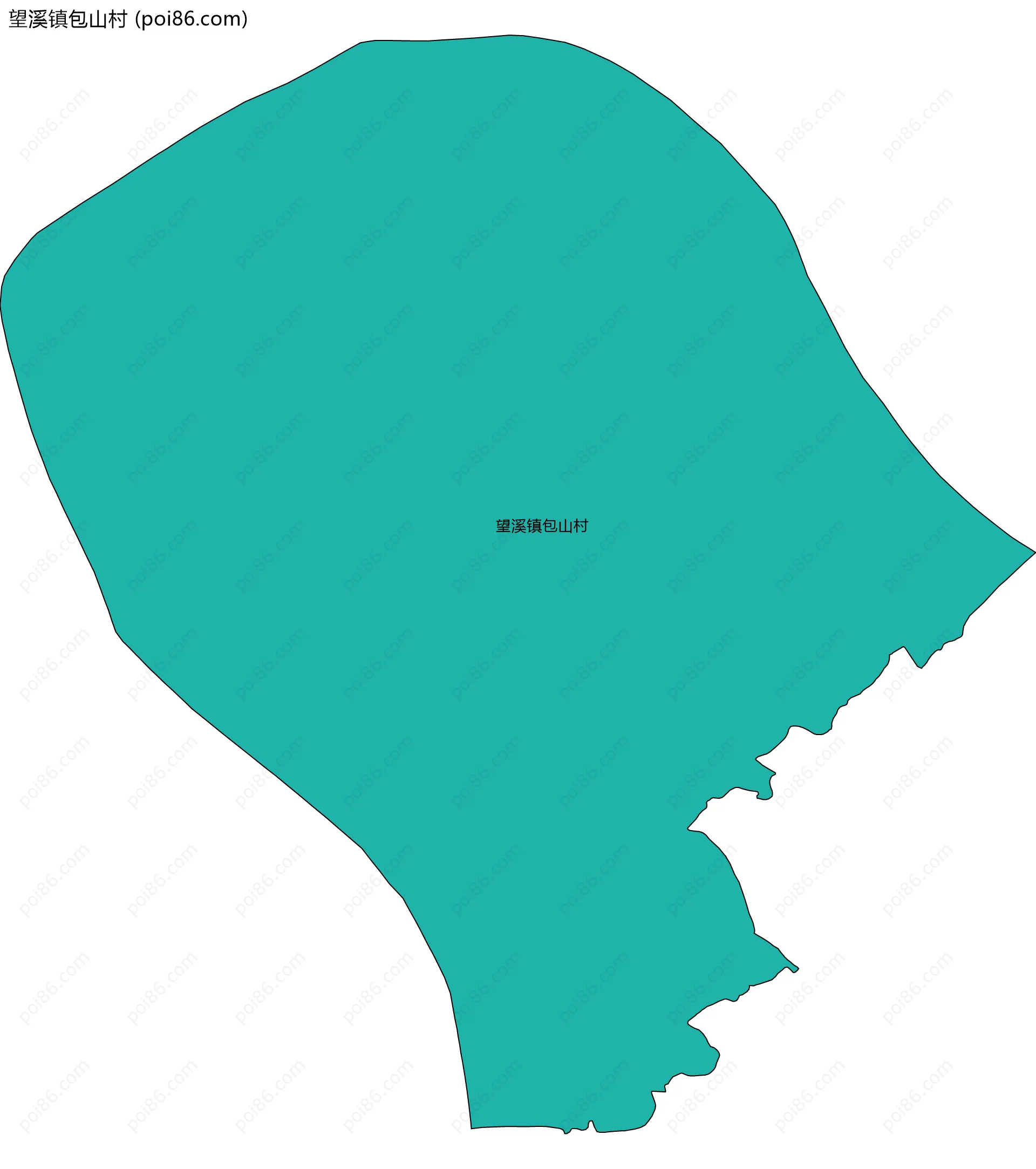 望溪镇包山村边界地图