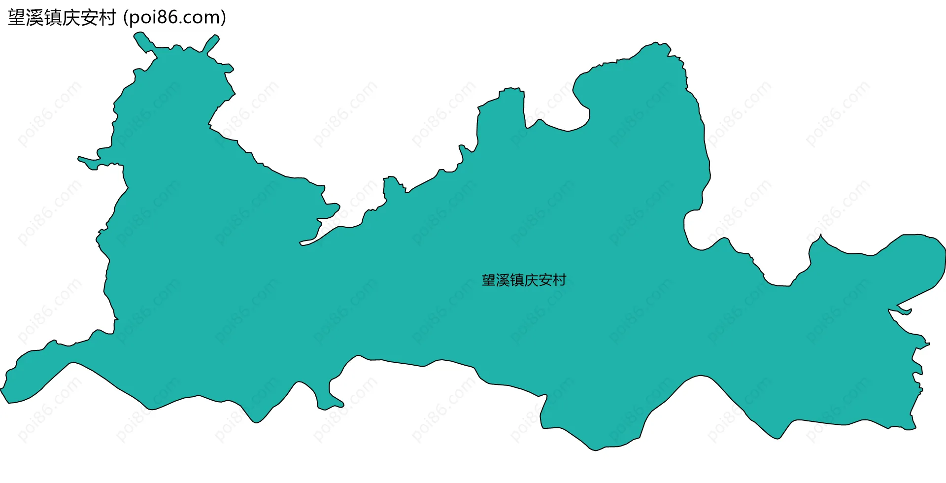 望溪镇庆安村边界地图