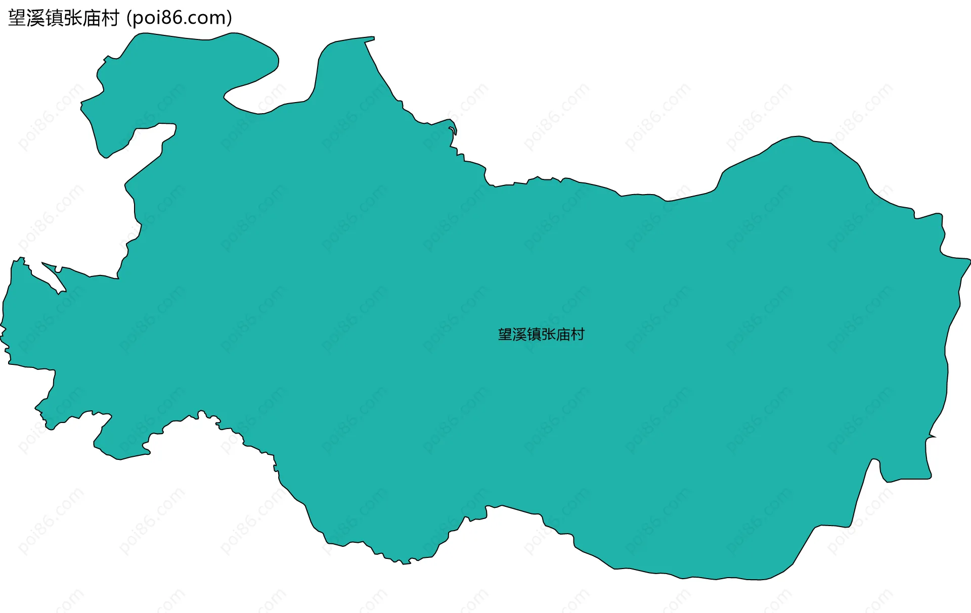 望溪镇张庙村边界地图