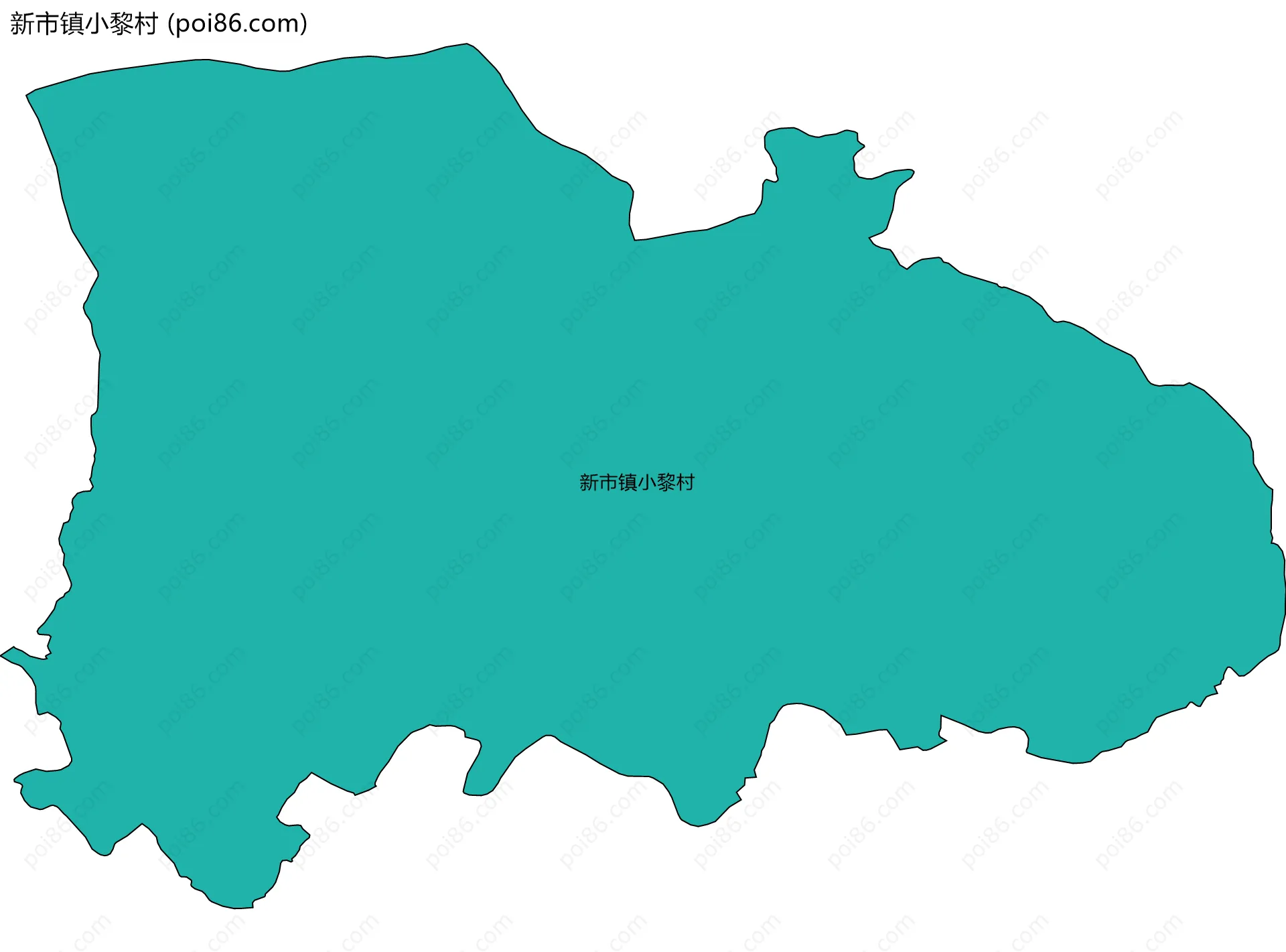 新市镇小黎村边界地图