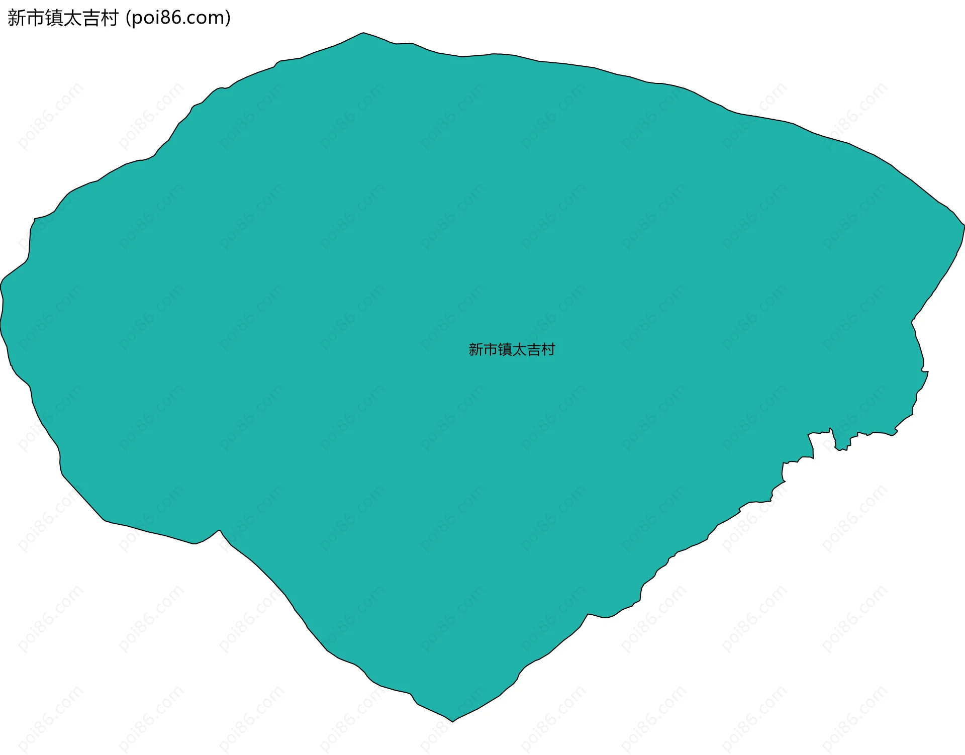 新市镇太吉村边界地图