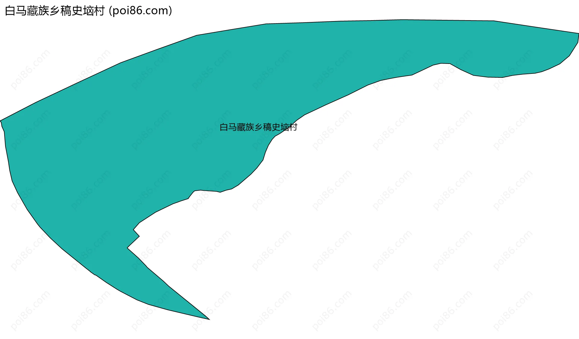 白马藏族乡稿史垴村边界地图