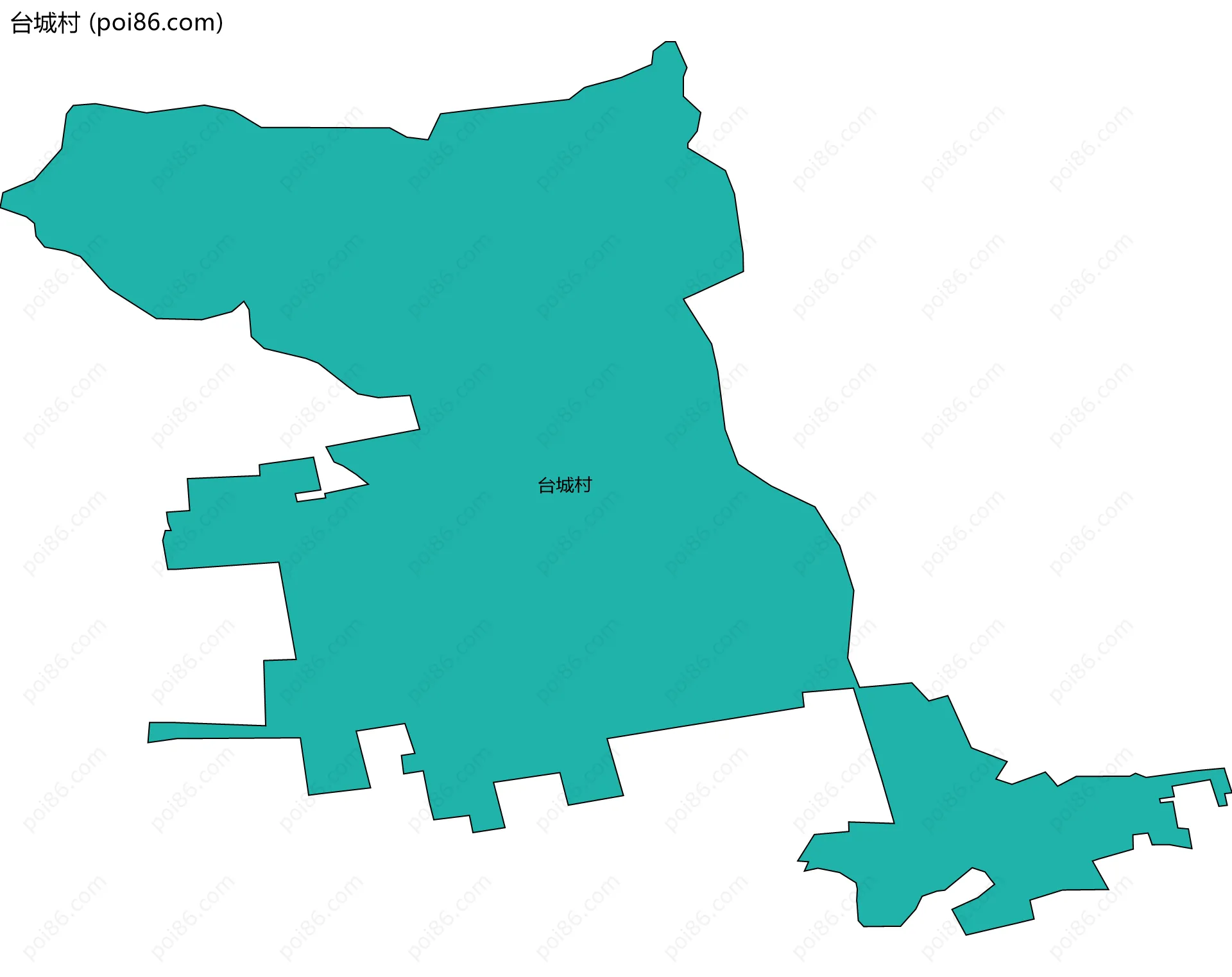 台城村边界地图