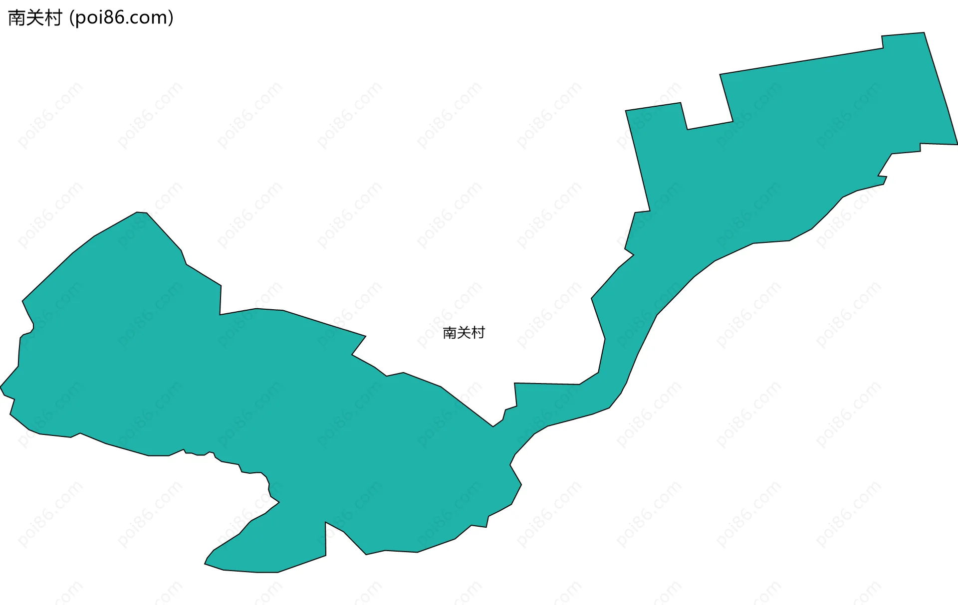 南关村边界地图