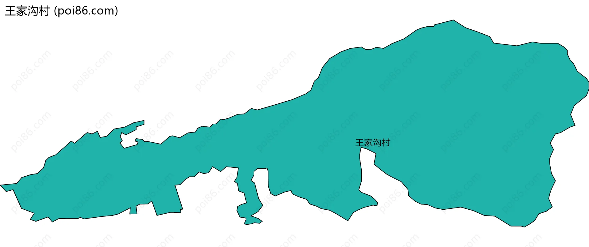 王家沟村边界地图