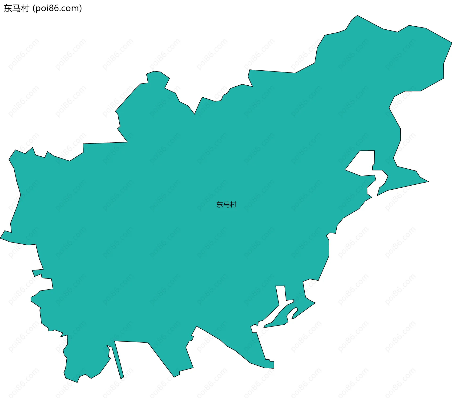 东马村边界地图