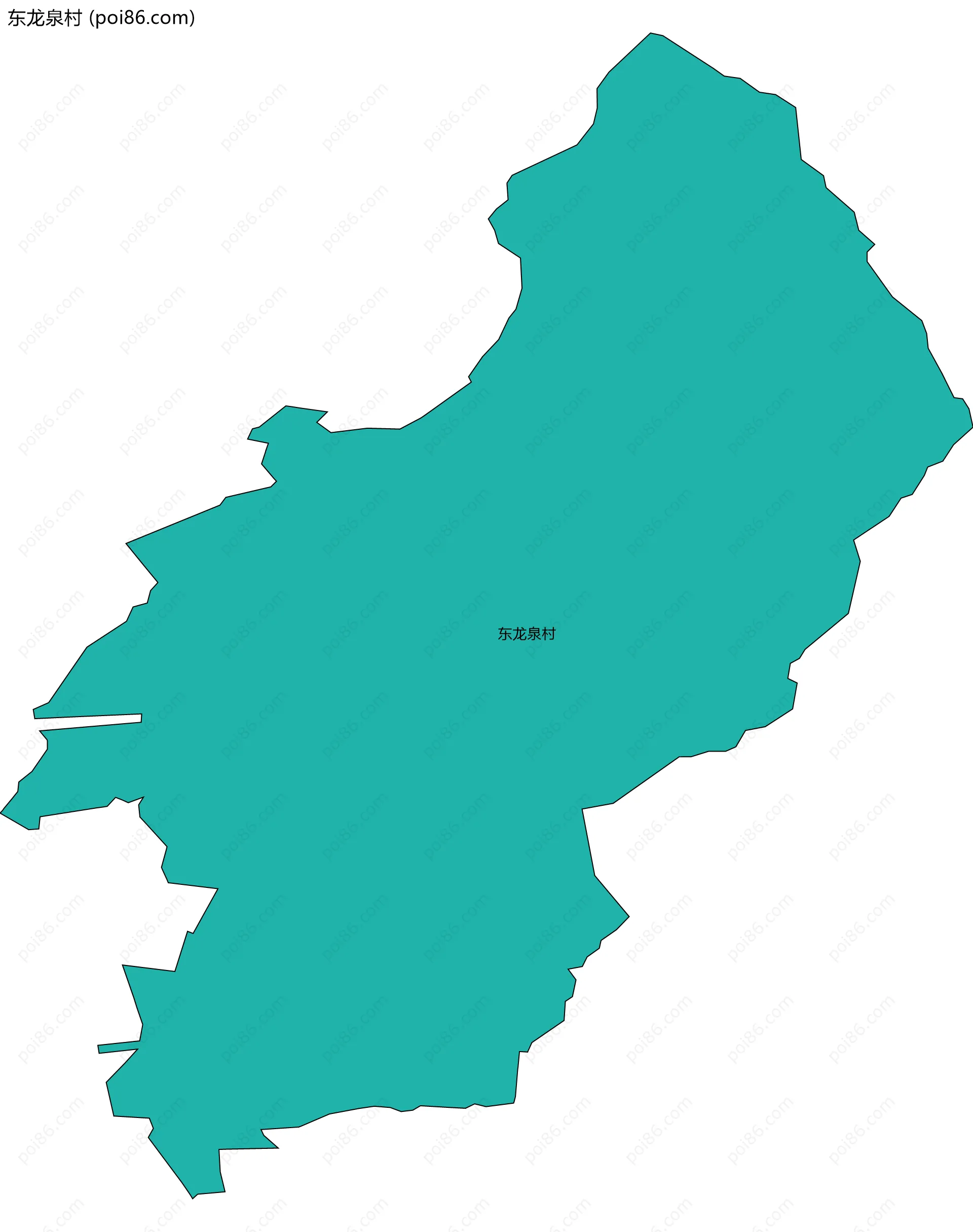 东龙泉村边界地图