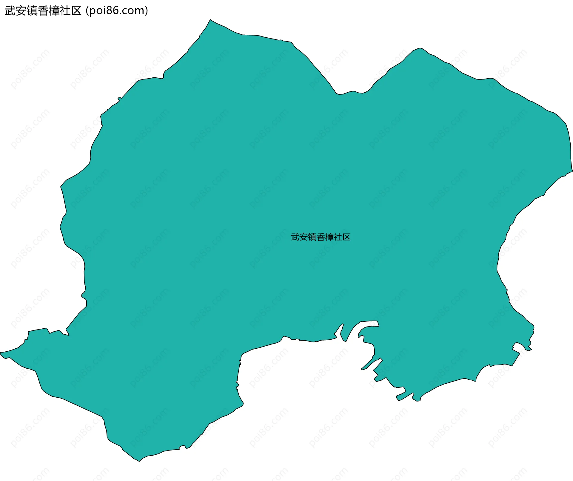 武安镇香樟社区边界地图