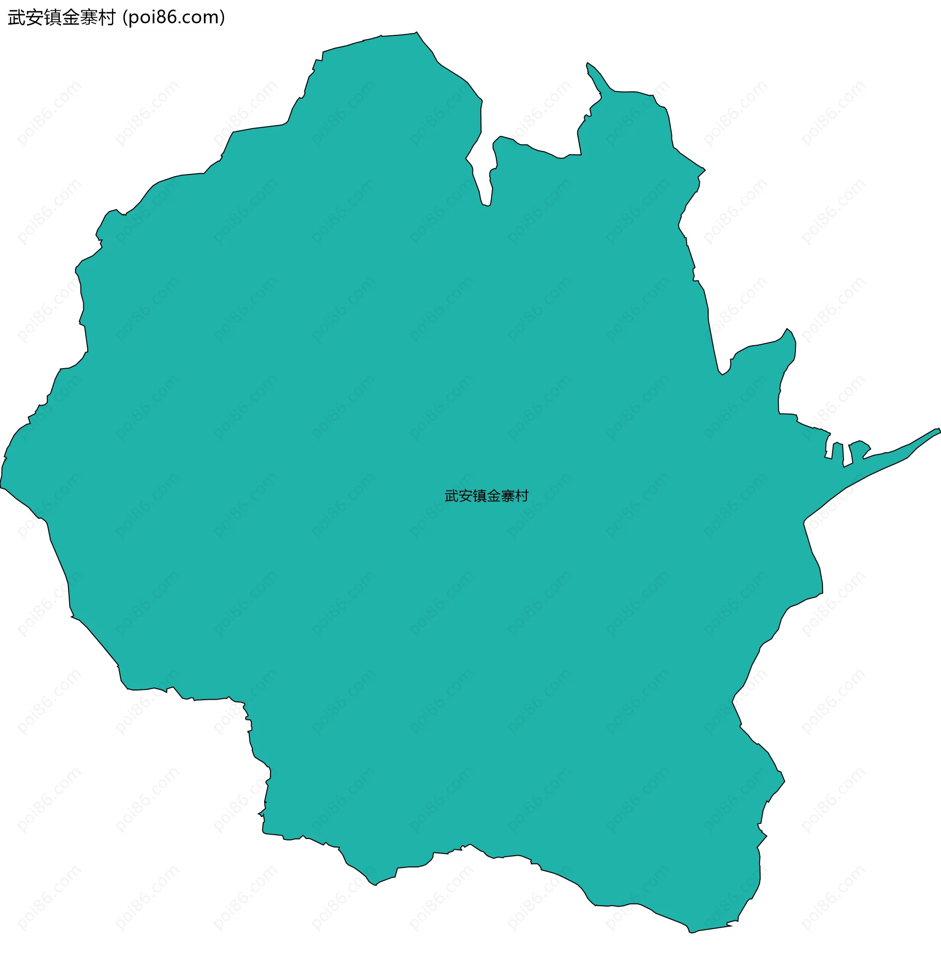 武安镇金寨村边界地图