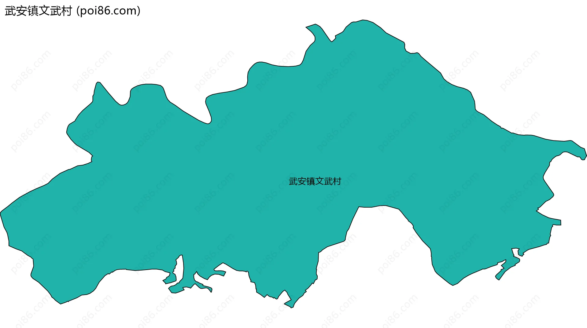 武安镇文武村边界地图