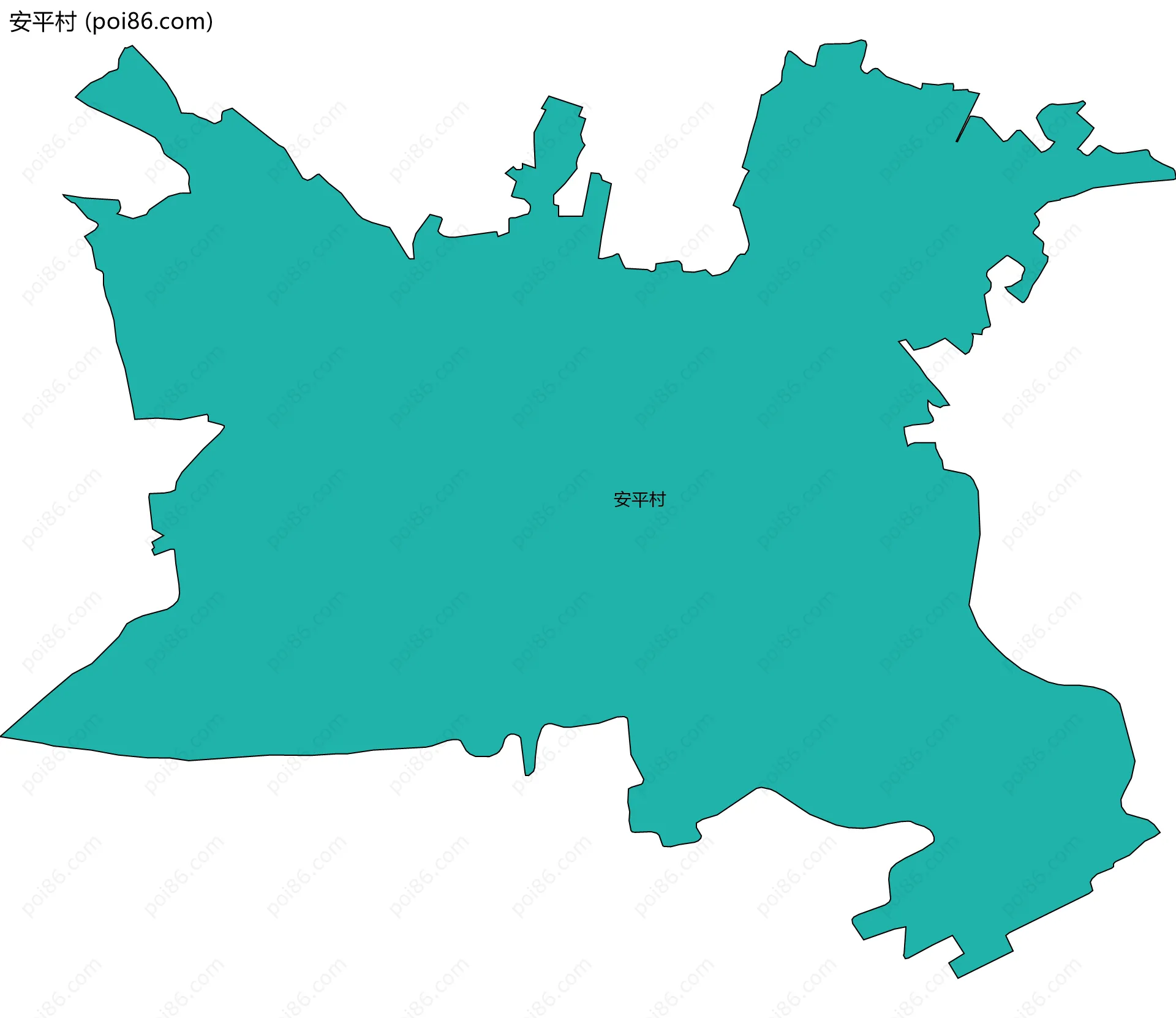 安平村边界地图