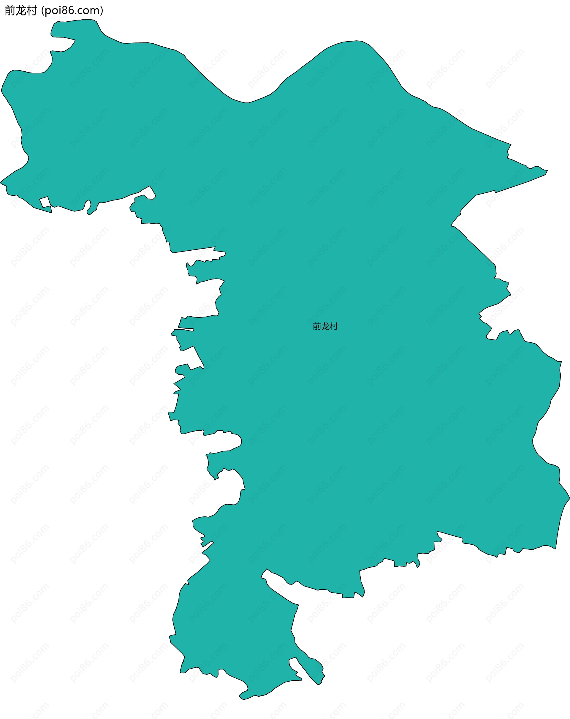 前龙村边界地图